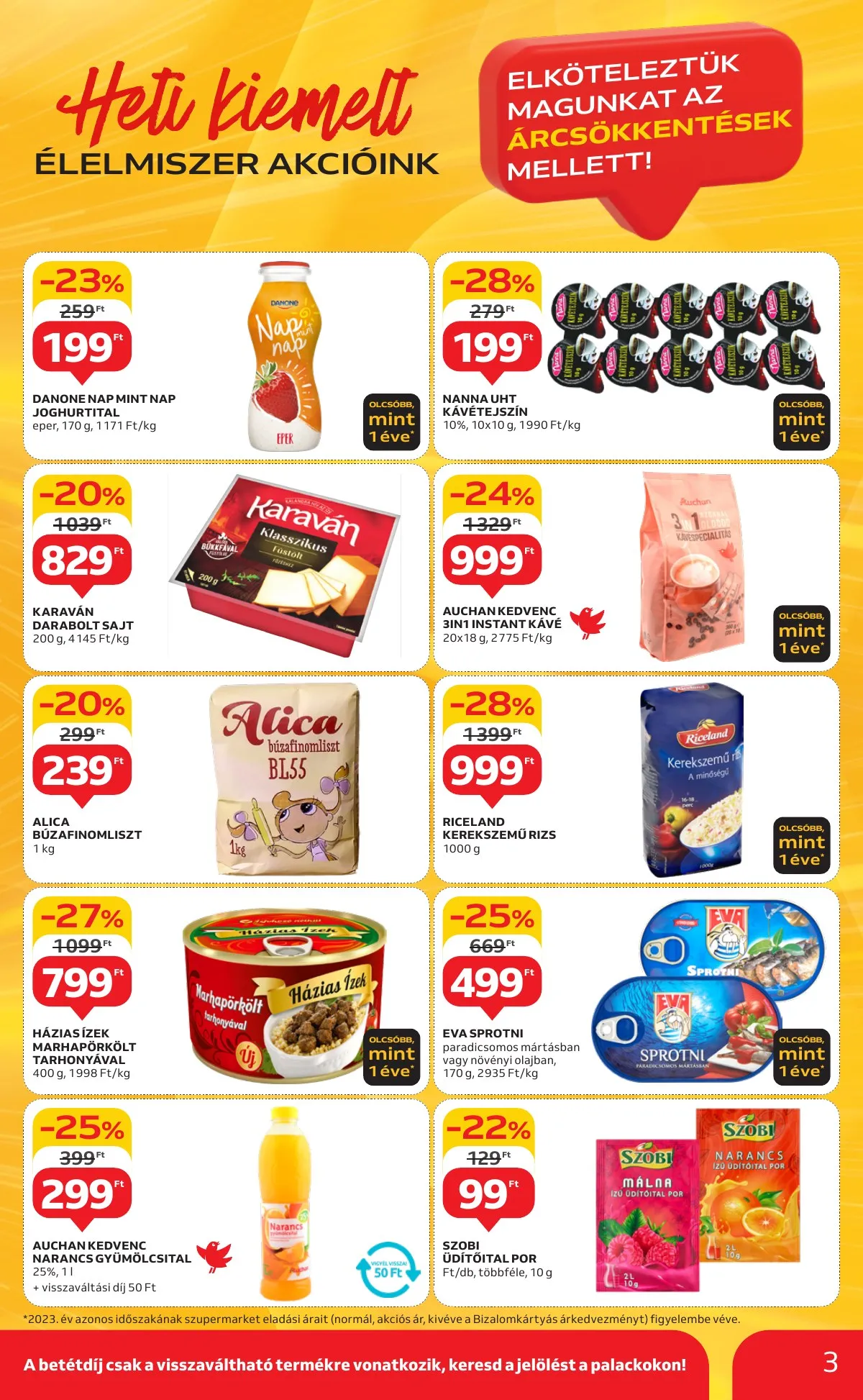 Auchan akciós újság Szupermarket 09.19–09.25 – 3. oldal