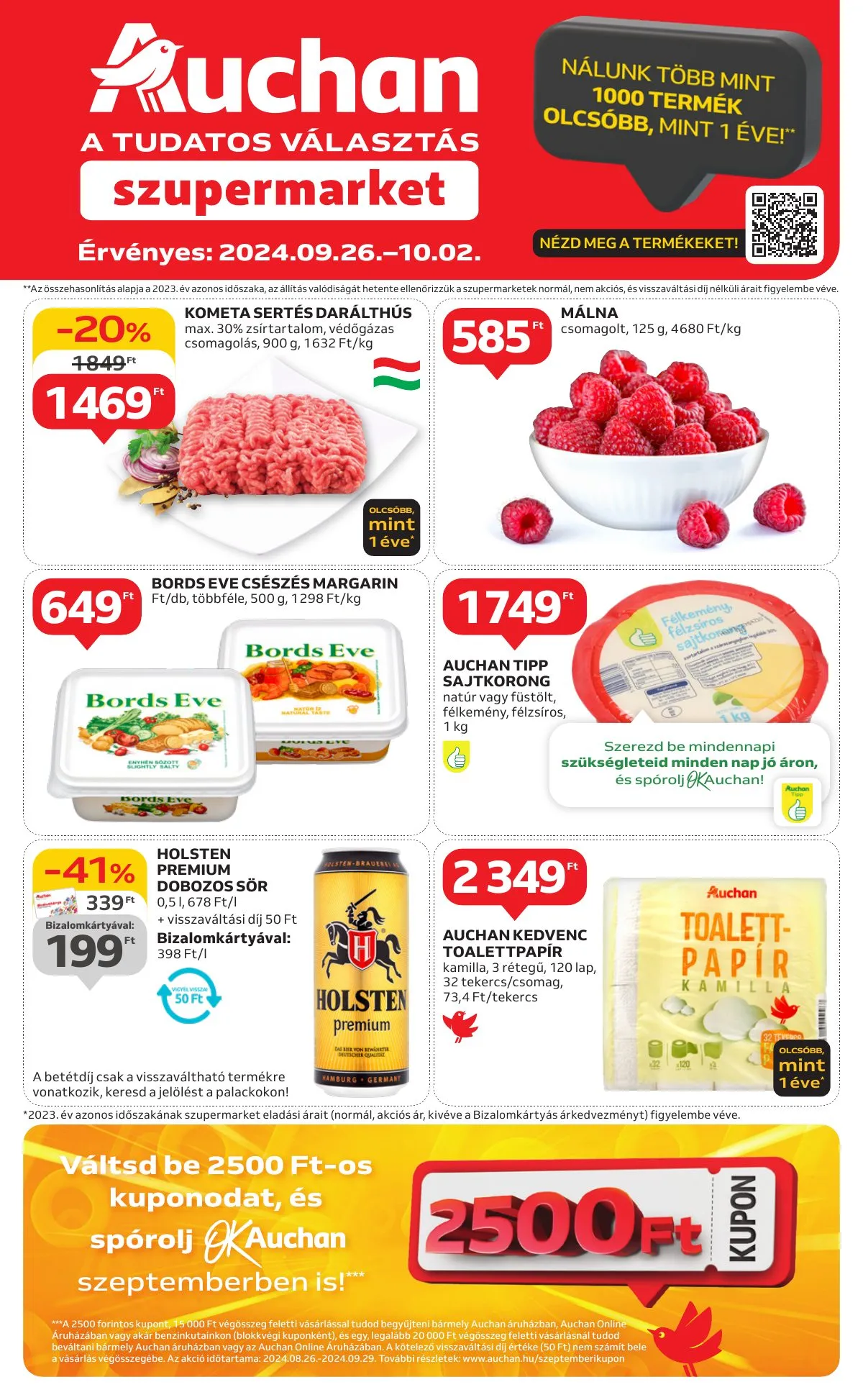 Auchan akciós újság Szupermarket 09.26–10.02