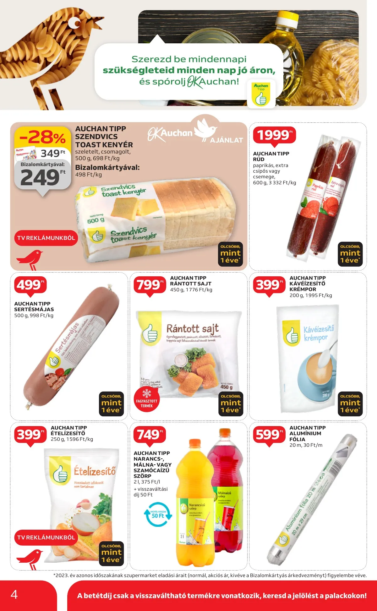 Auchan akciós újság Szupermarket 09.26–10.02 – 4. oldal