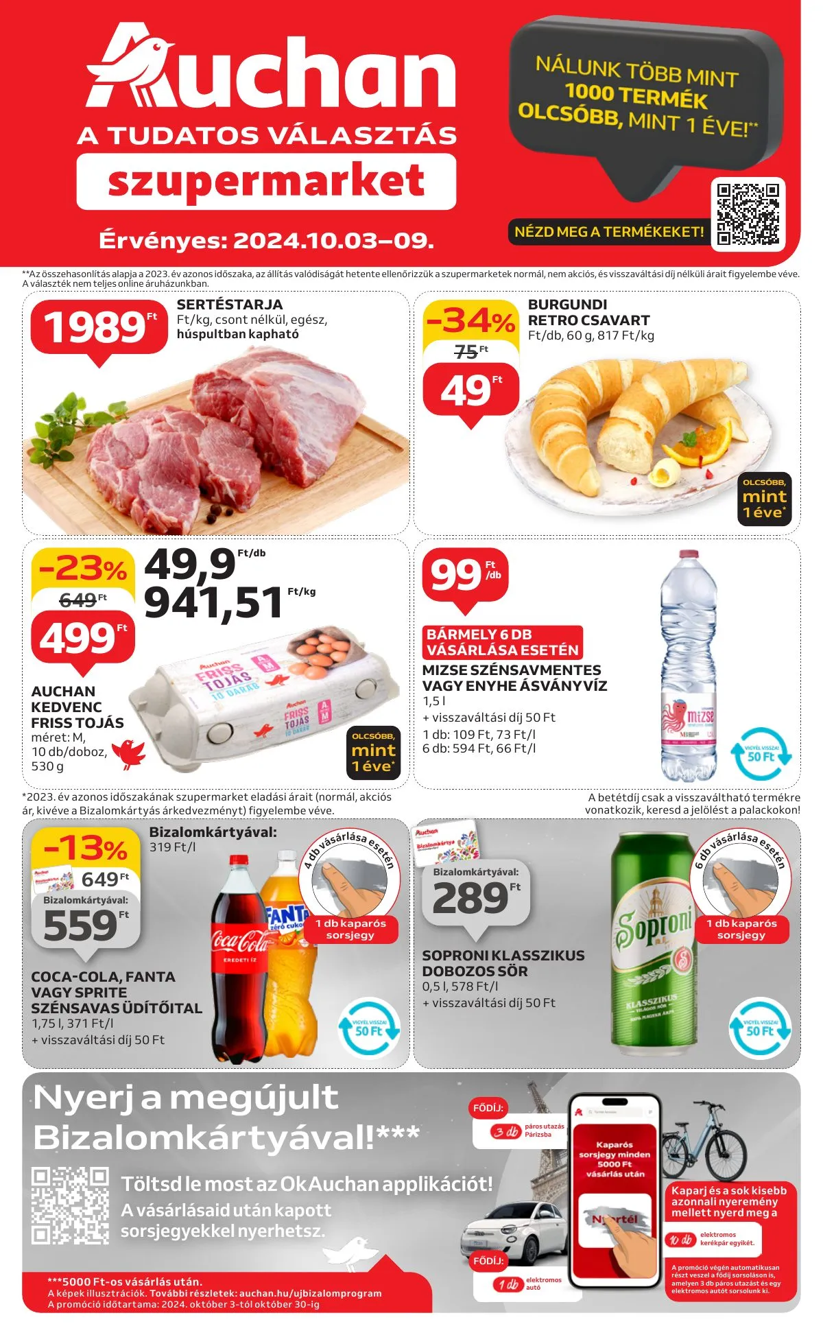 Auchan akciós újság Szupermarket 10.03–10.09