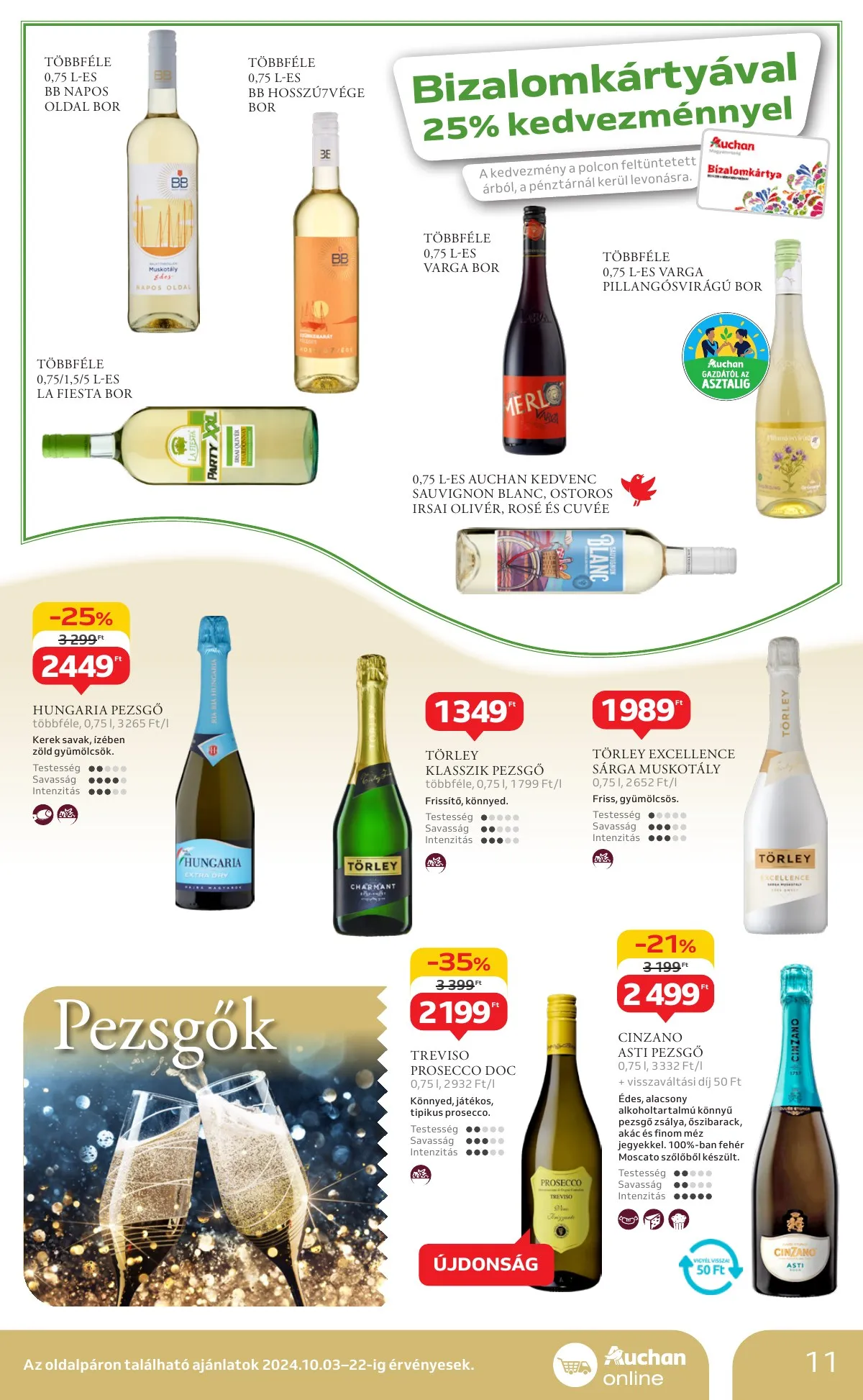 Auchan akciós újság Szupermarket 10.03–10.09 – 11. oldal