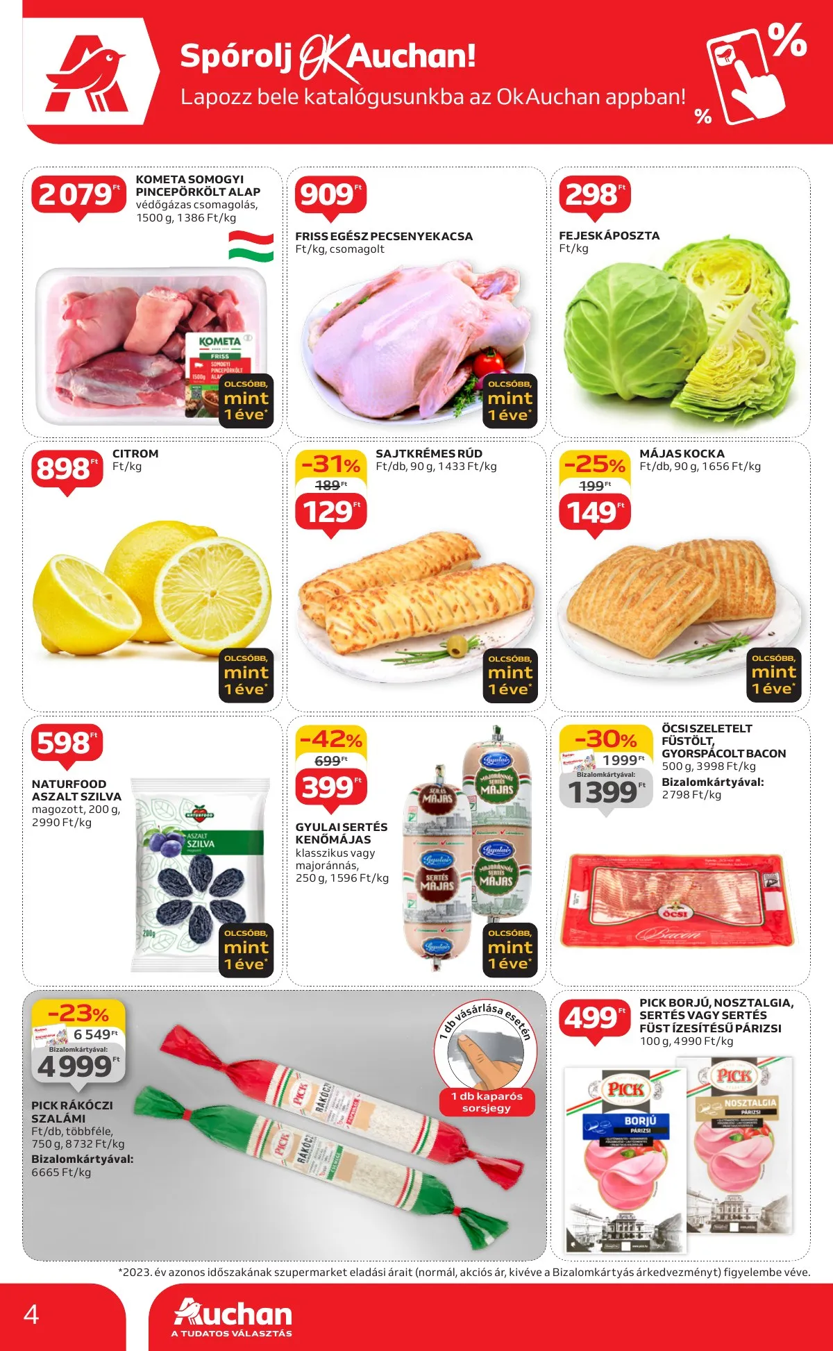 Auchan akciós újság Szupermarket 10.03–10.09 – 4. oldal