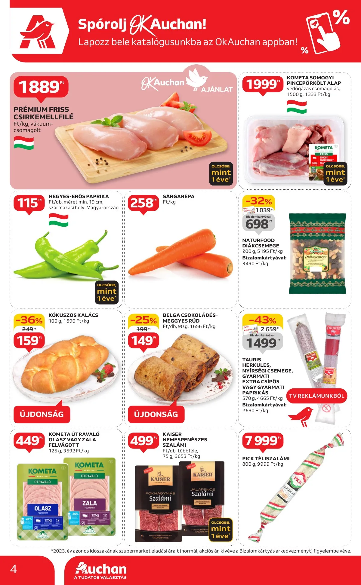 Auchan akciós újság Szupermarket 10.10–10.16 – 4. oldal