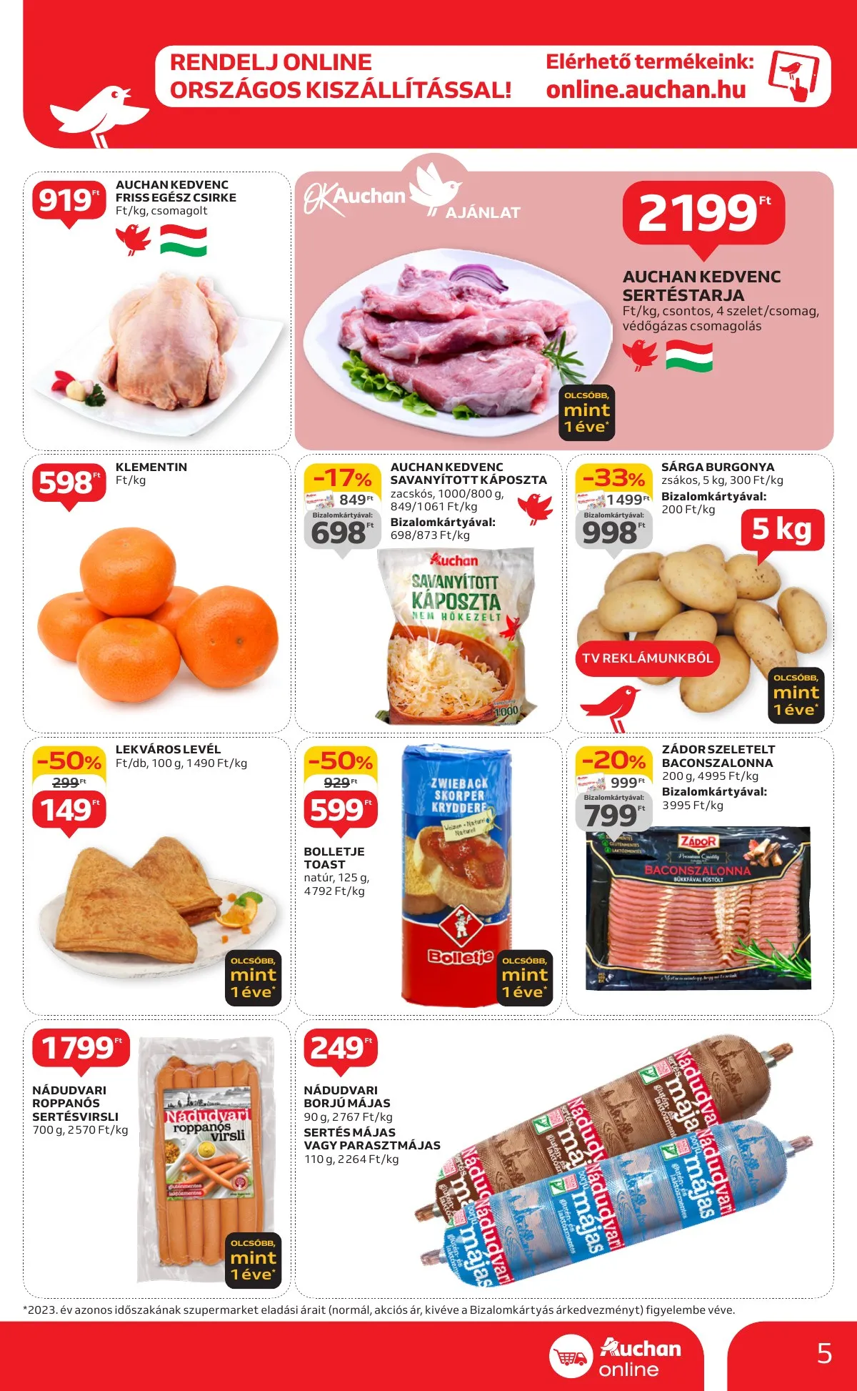 Auchan akciós újság Szupermarket 10.17–10.23 – 5. oldal
