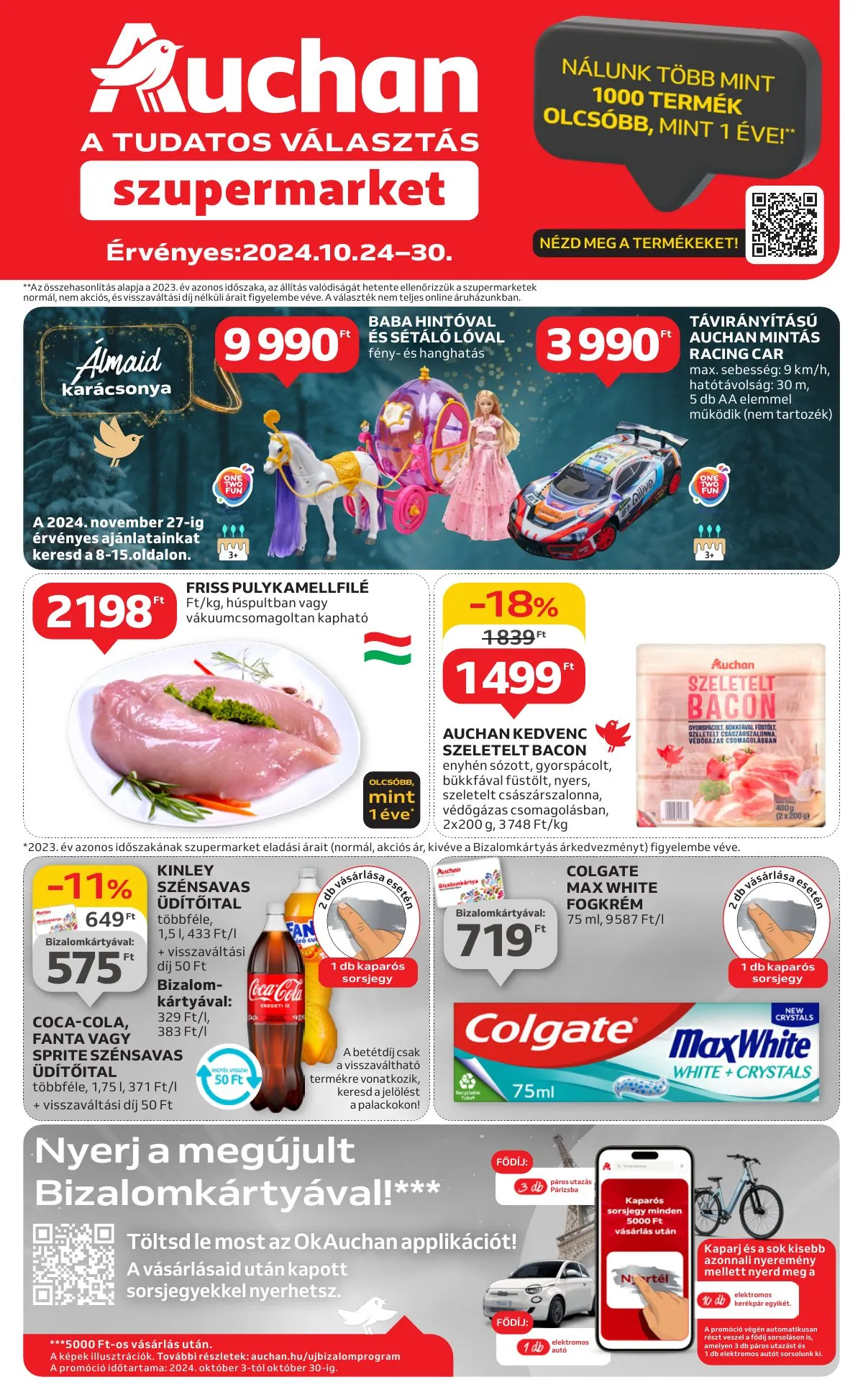 Auchan akciós újság Szupermarket 10.24–10.30