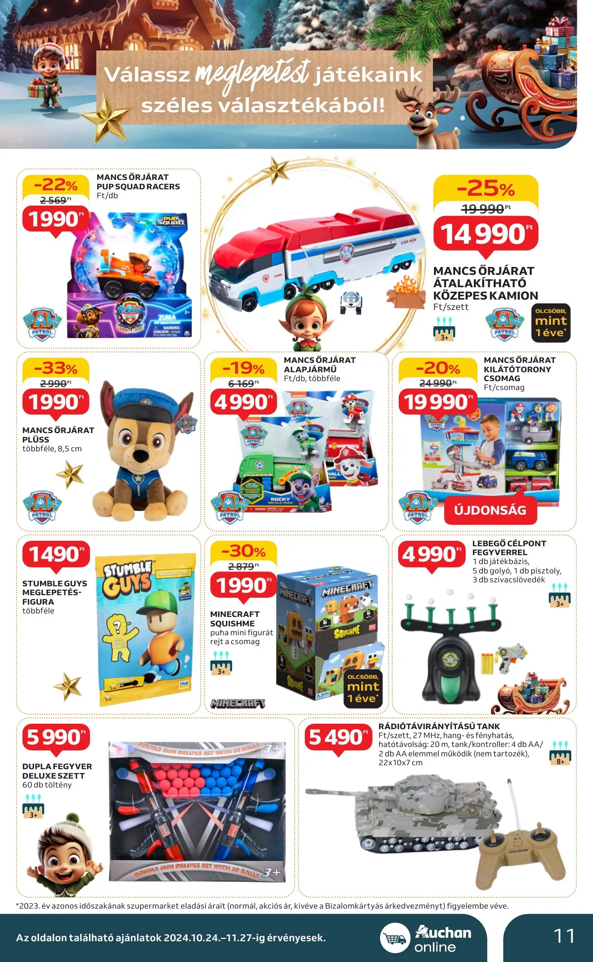 Auchan akciós újság Szupermarket 10.24–10.30 – 11. oldal