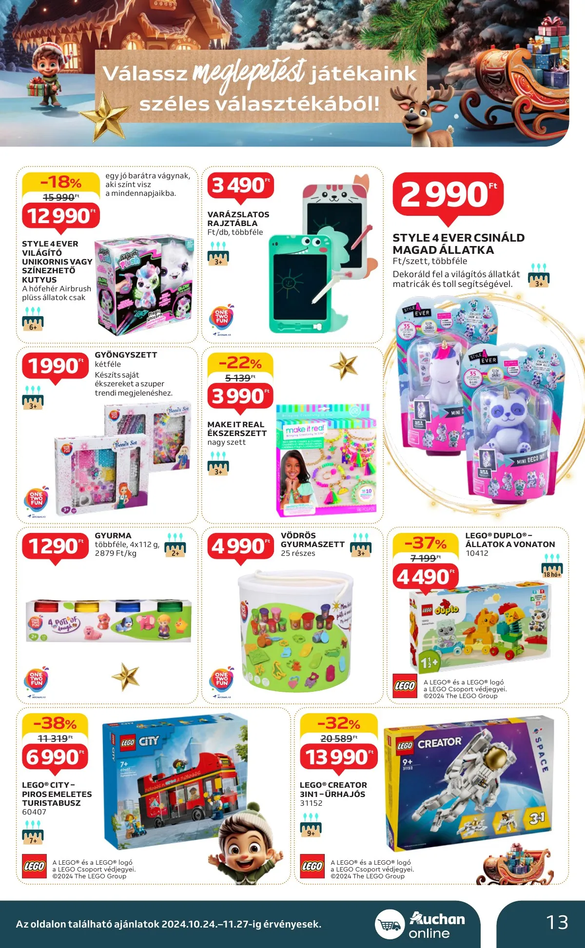 Auchan akciós újság Szupermarket 10.24–10.30 – 13. oldal