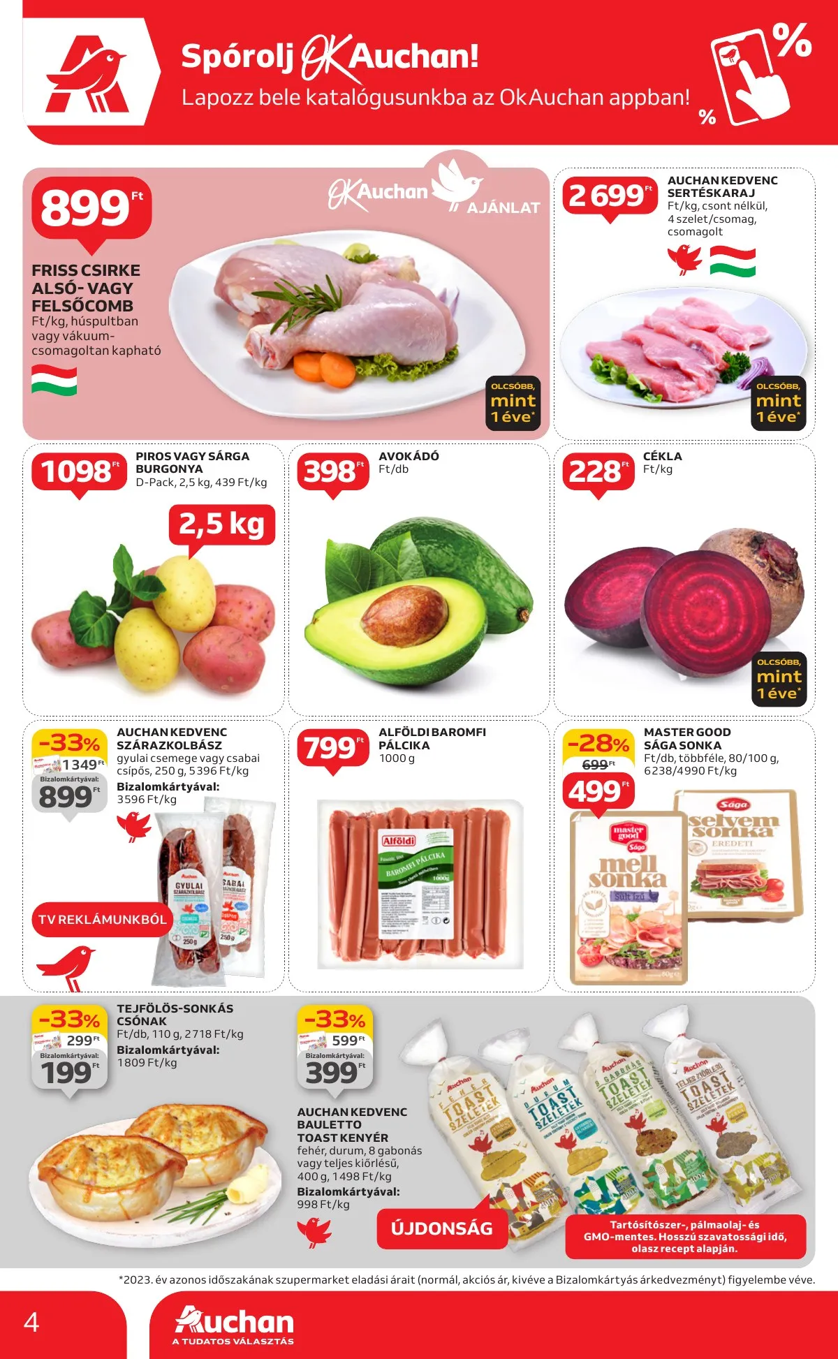 Auchan akciós újság Szupermarket 10.24–10.30 – 4. oldal