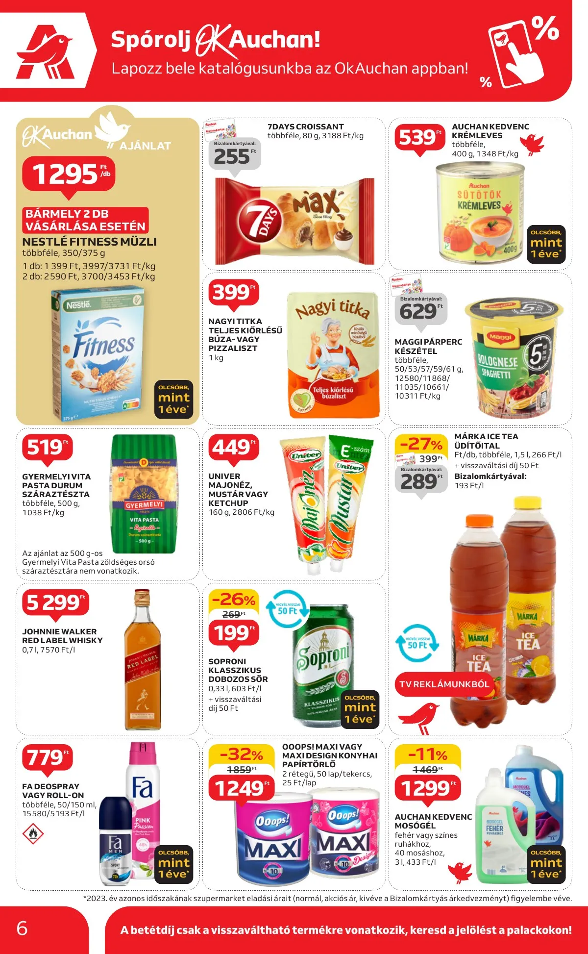 Auchan akciós újság Szupermarket 10.24–10.30 – 6. oldal
