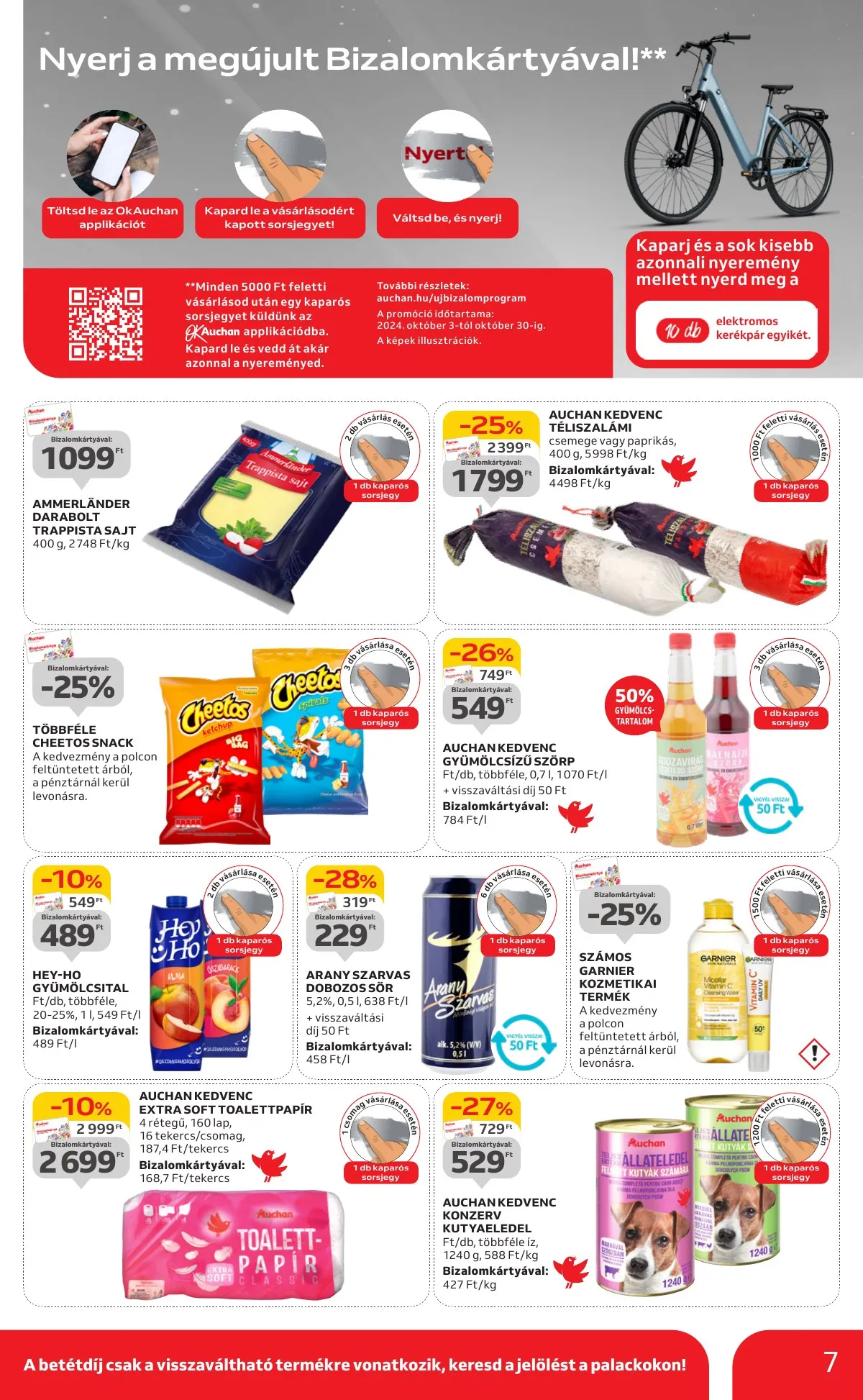 Auchan akciós újság Szupermarket 10.24–10.30 – 7. oldal