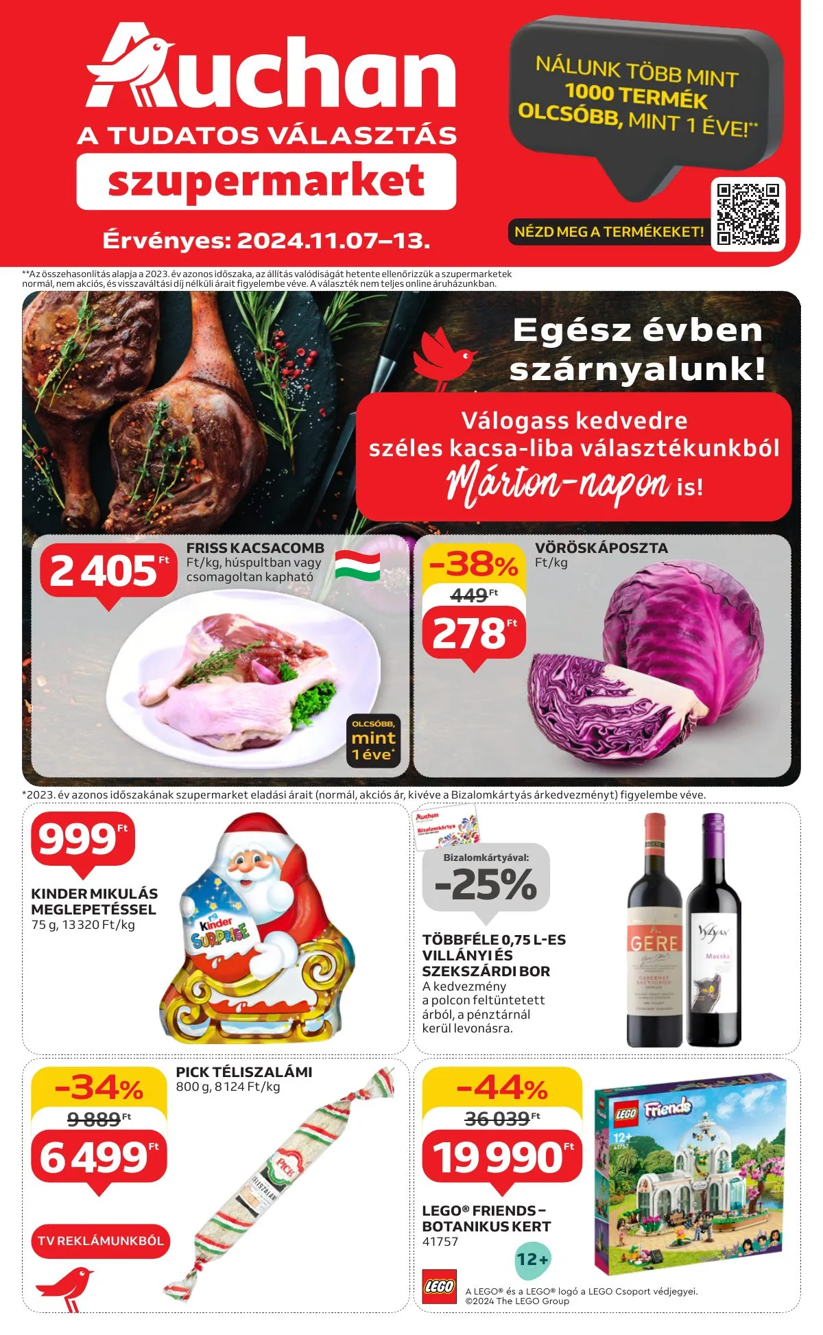 Auchan akciós újság Szupermarket 11.07–11.13