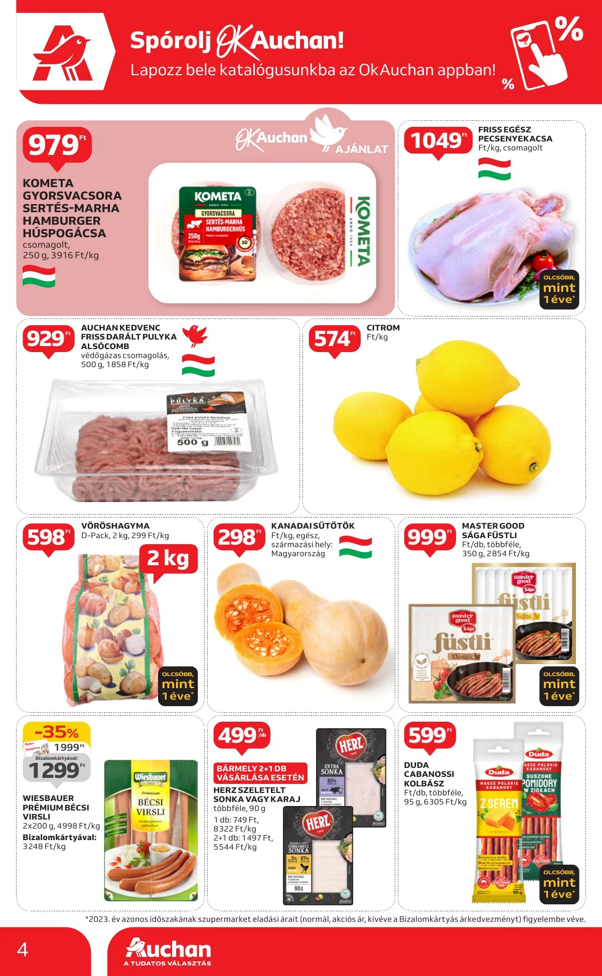 Auchan akciós újság Szupermarket 11.07–11.13 – 4. oldal