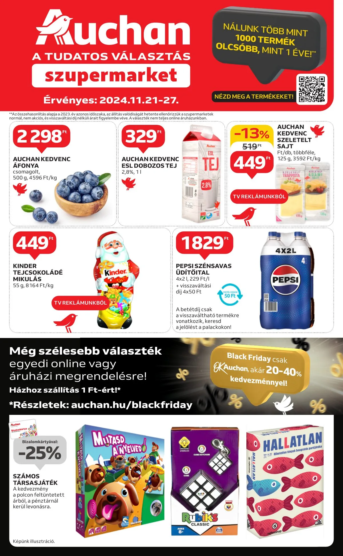 Auchan akciós újság Szupermarket 11.21–11.27
