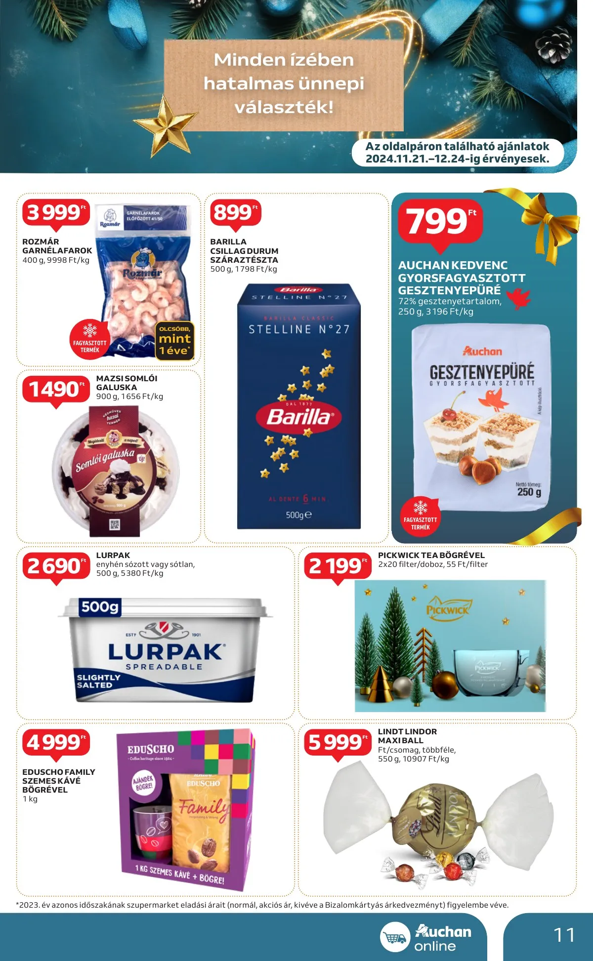 Auchan akciós újság Szupermarket 11.21–11.27 – 11. oldal