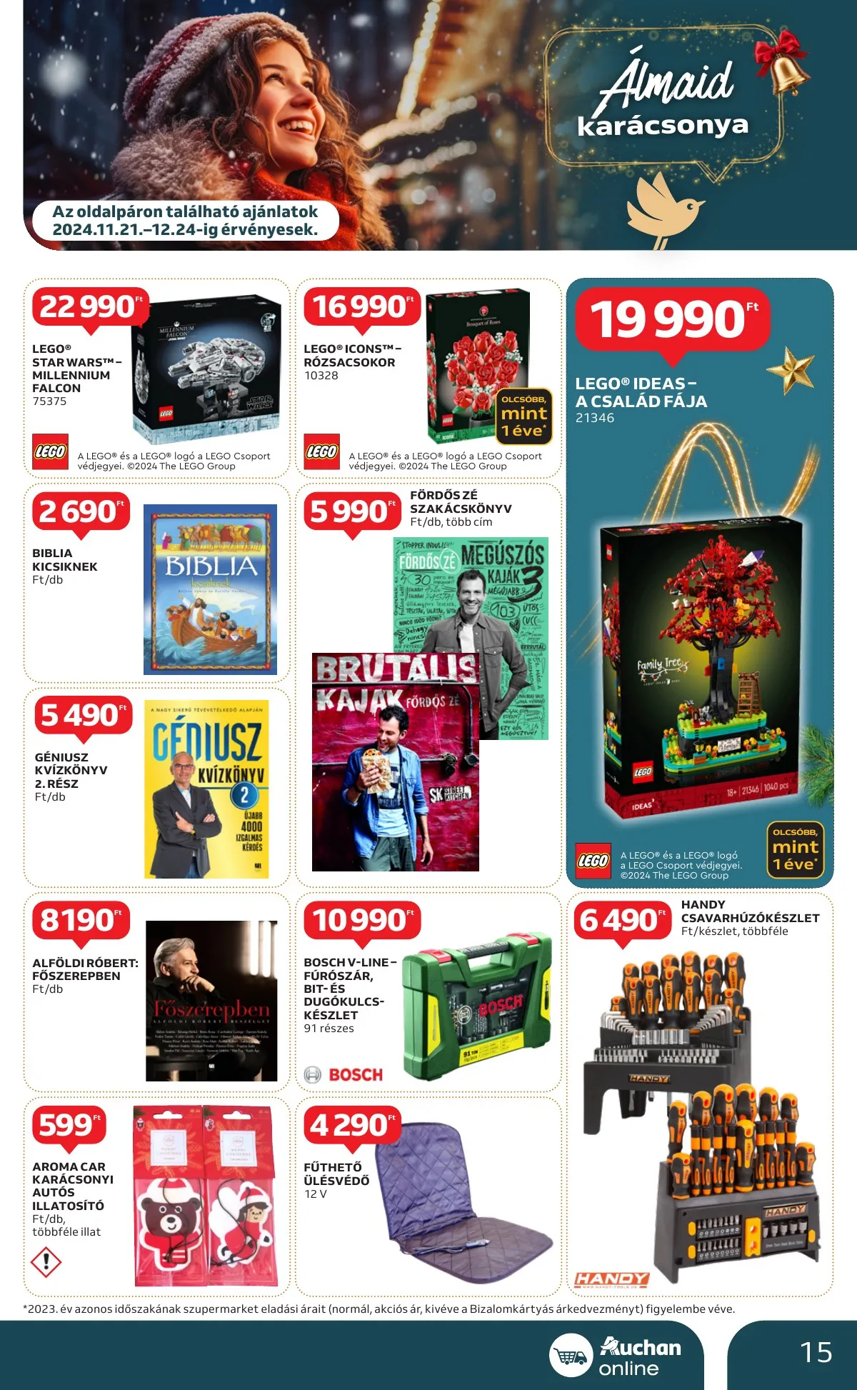 Auchan akciós újság Szupermarket 11.21–11.27 – 15. oldal
