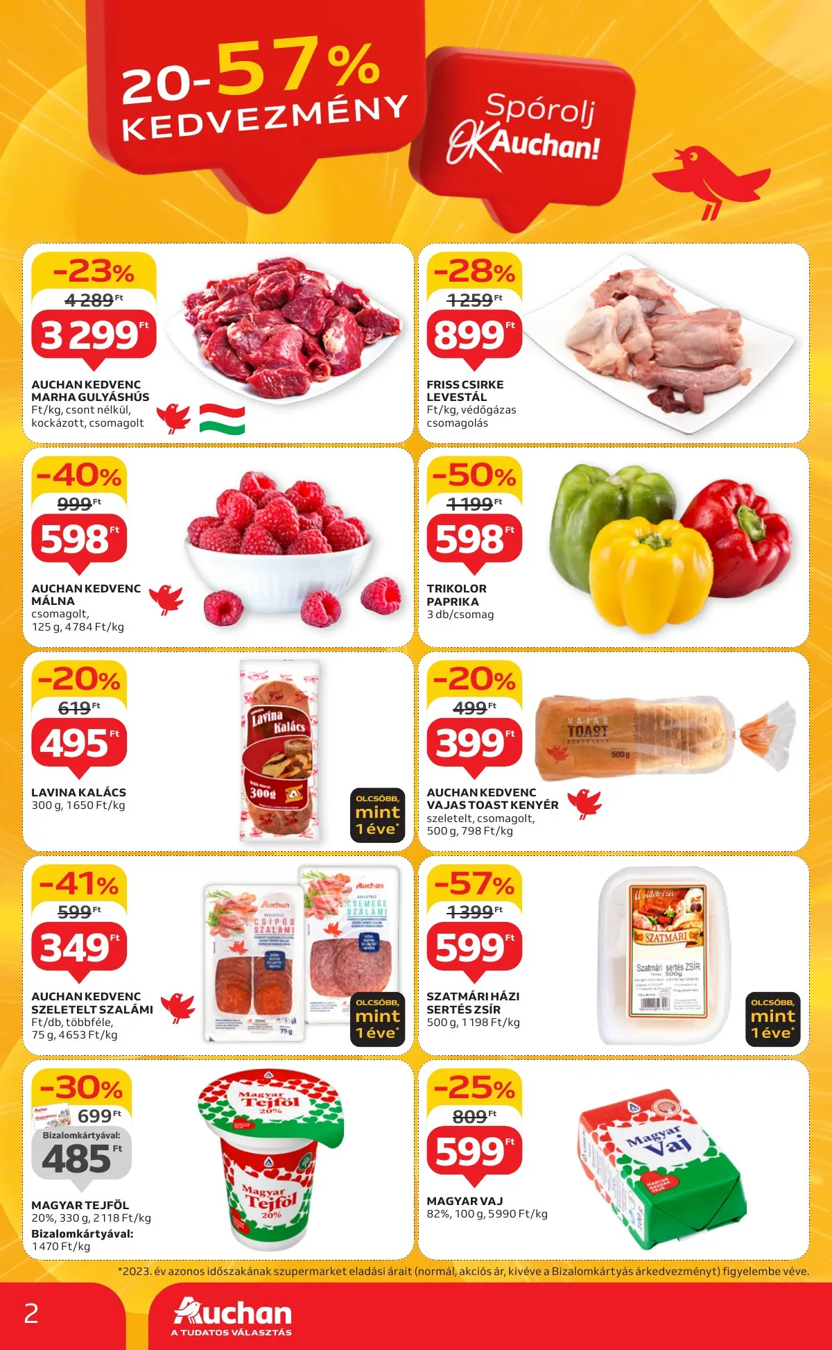 Auchan akciós újság Szupermarket 11.21–11.27 – 2. oldal