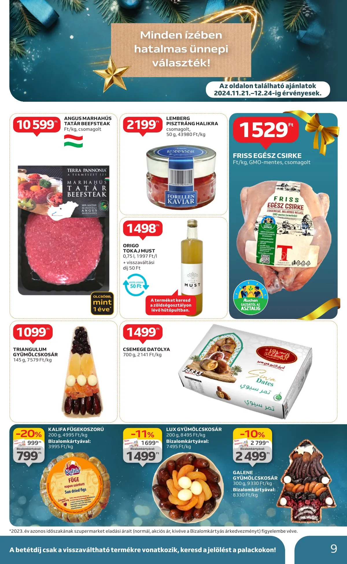 Auchan akciós újság Szupermarket 11.21–11.27 – 9. oldal