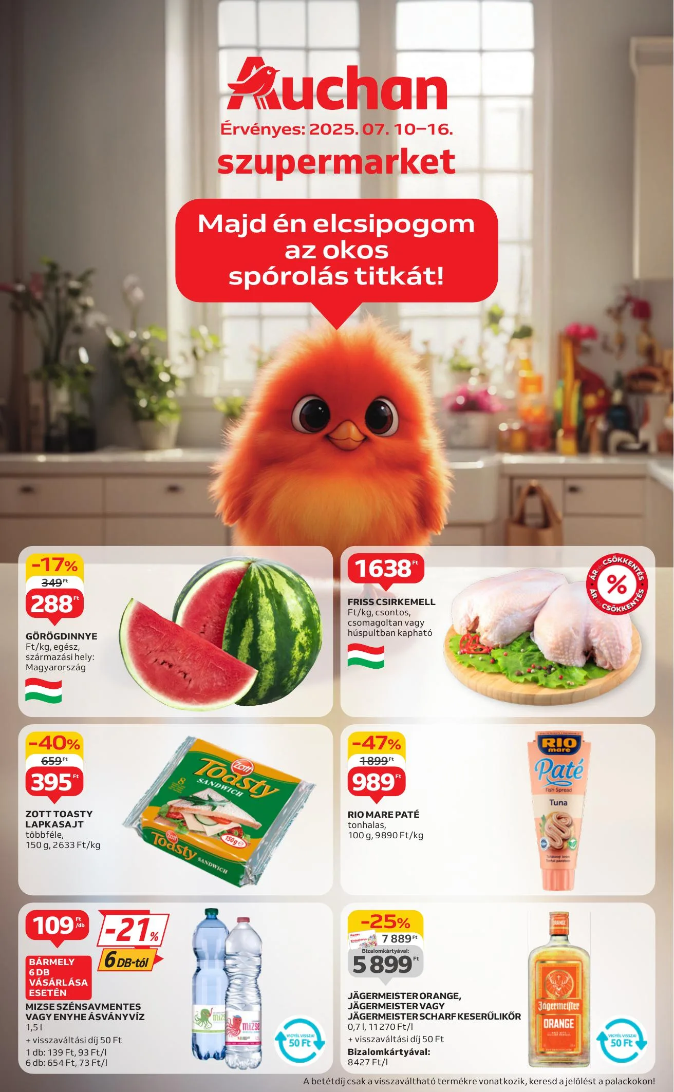 Auchan akciós újság Szupermarket 07.10–07.16