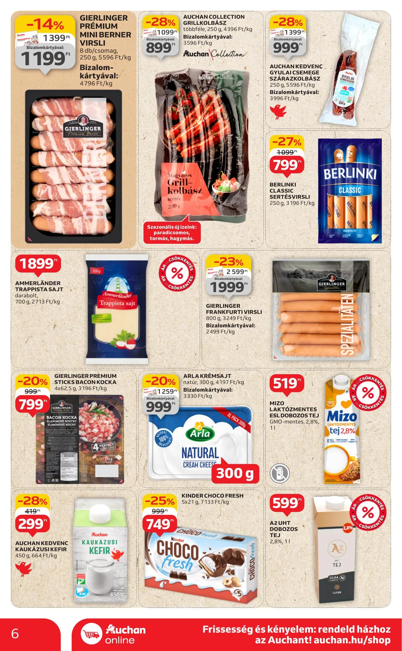 Auchan akciós újság Szupermarket 07.17–07.23 – 6. oldal