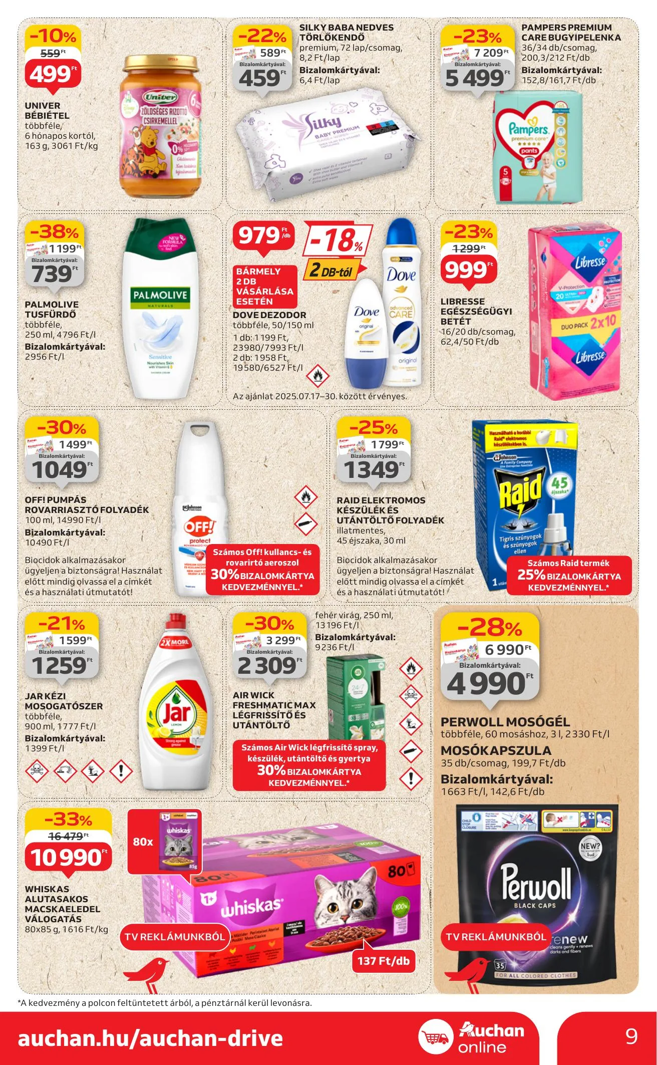 Auchan akciós újság Szupermarket 07.17–07.23 – 9. oldal