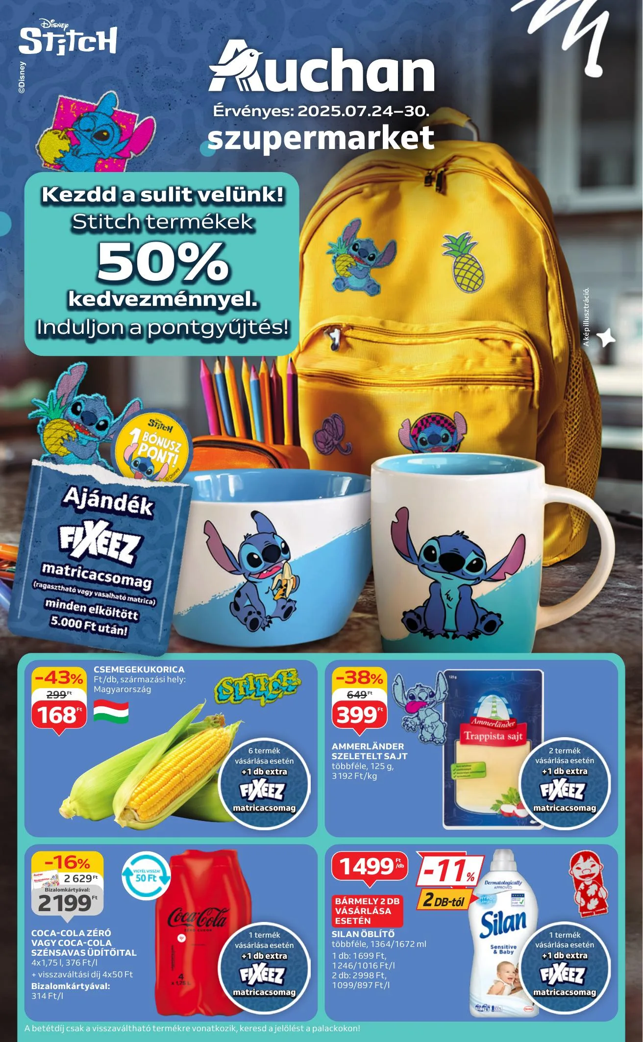 Auchan akciós újság Szupermarket 07.24–07.30
