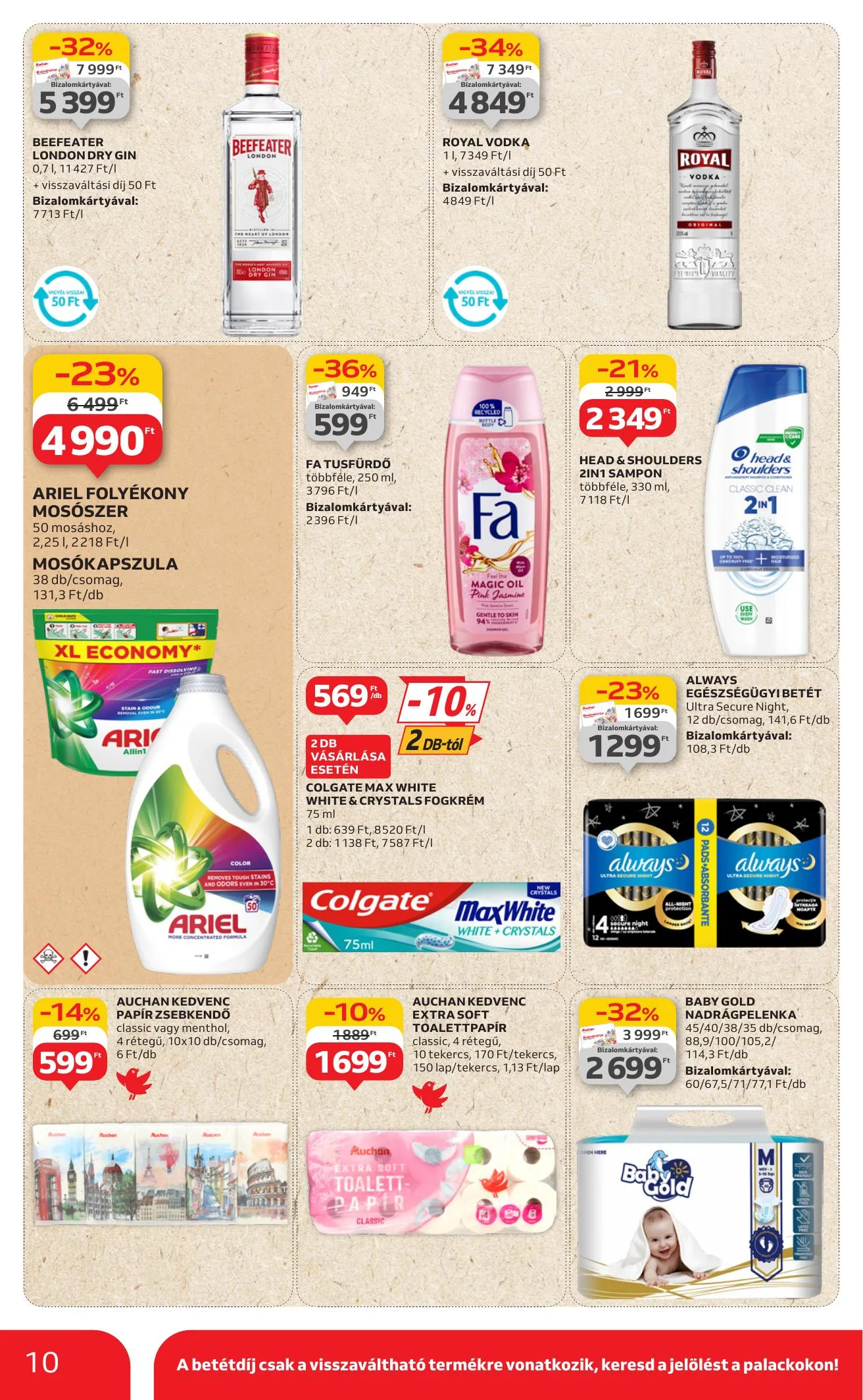 Auchan akciós újság Szupermarket 07.24–07.30 – 10. oldal