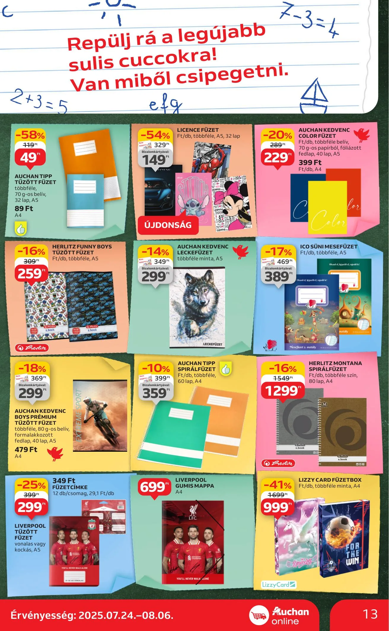 Auchan akciós újság Szupermarket 07.24–07.30 – 13. oldal