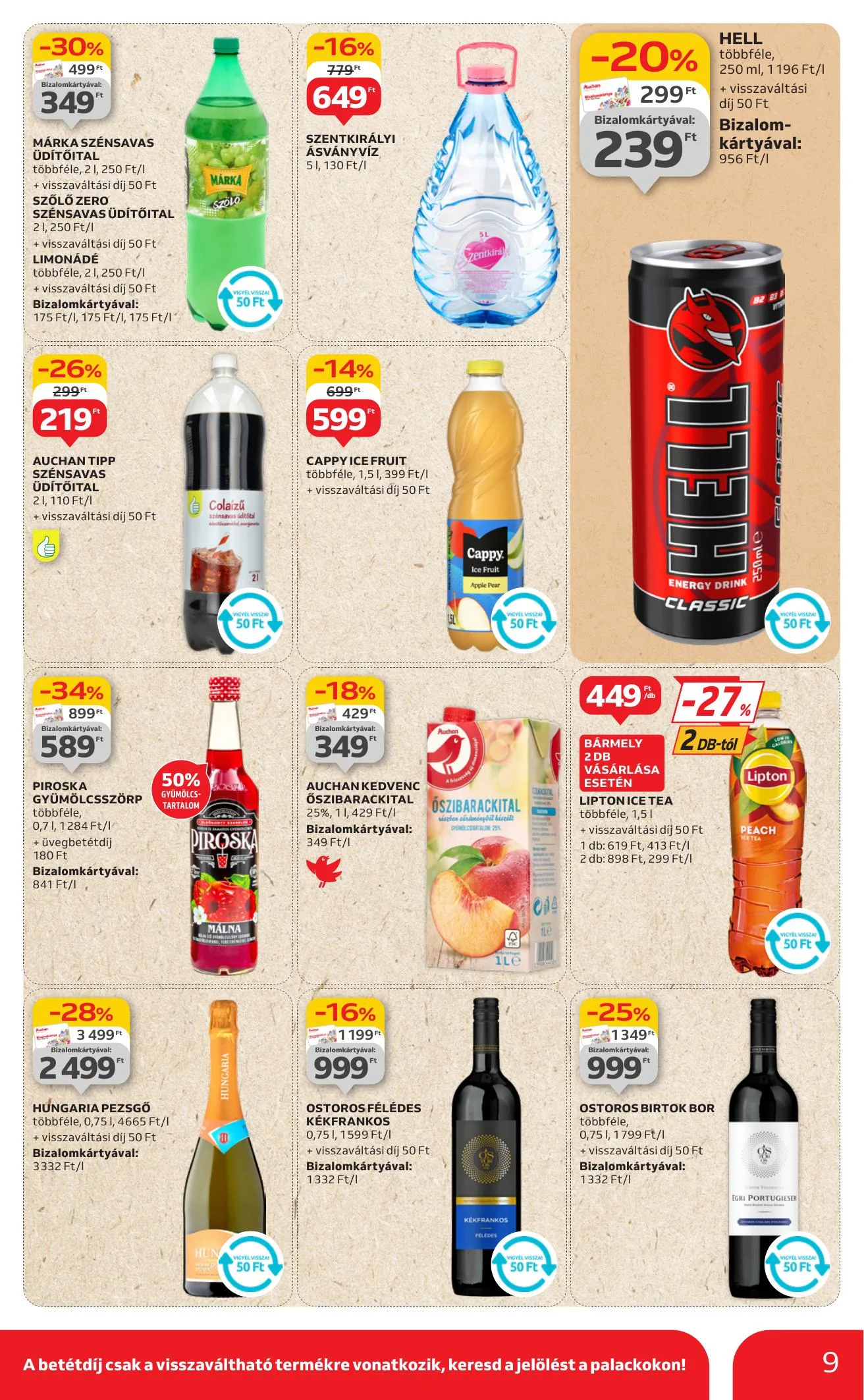 Auchan akciós újság Szupermarket 07.24–07.30 – 9. oldal
