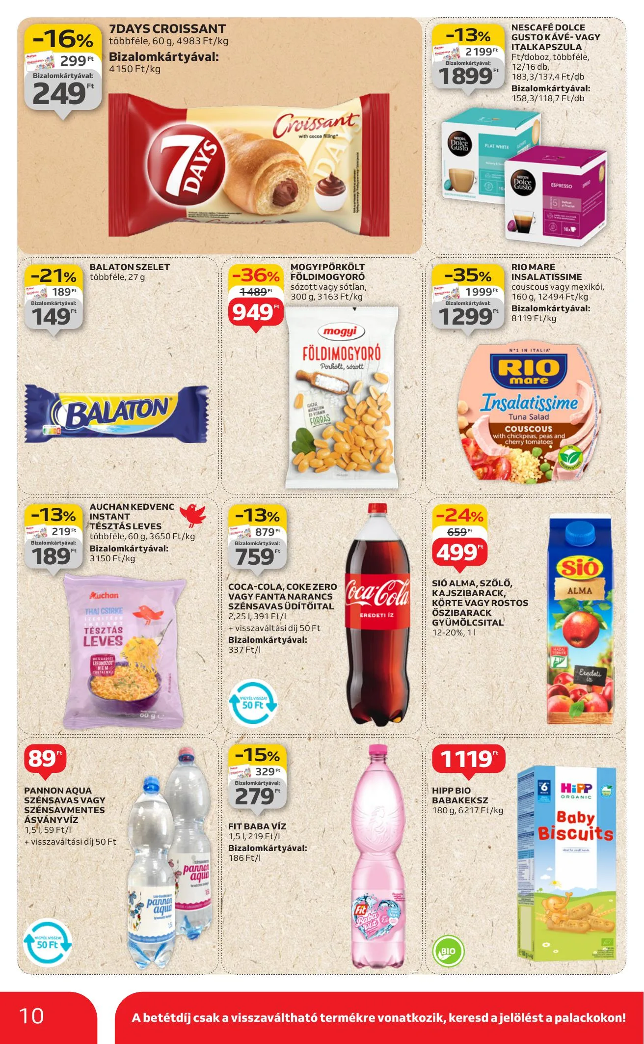 Auchan akciós újság Szupermarket 08.07–08.13 – 10. oldal