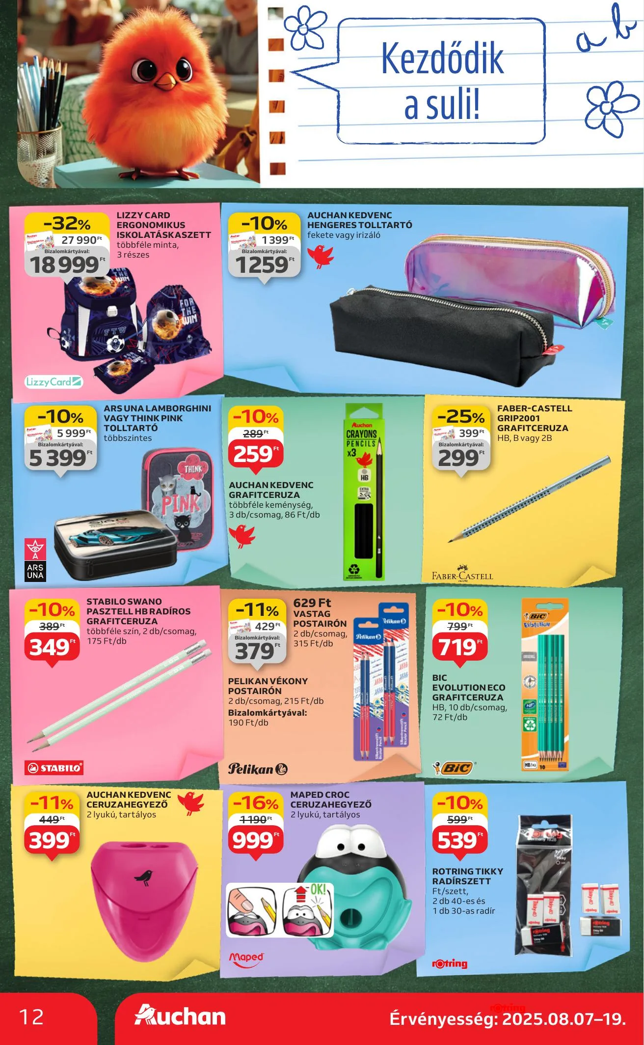 Auchan akciós újság Szupermarket 08.07–08.13 – 12. oldal