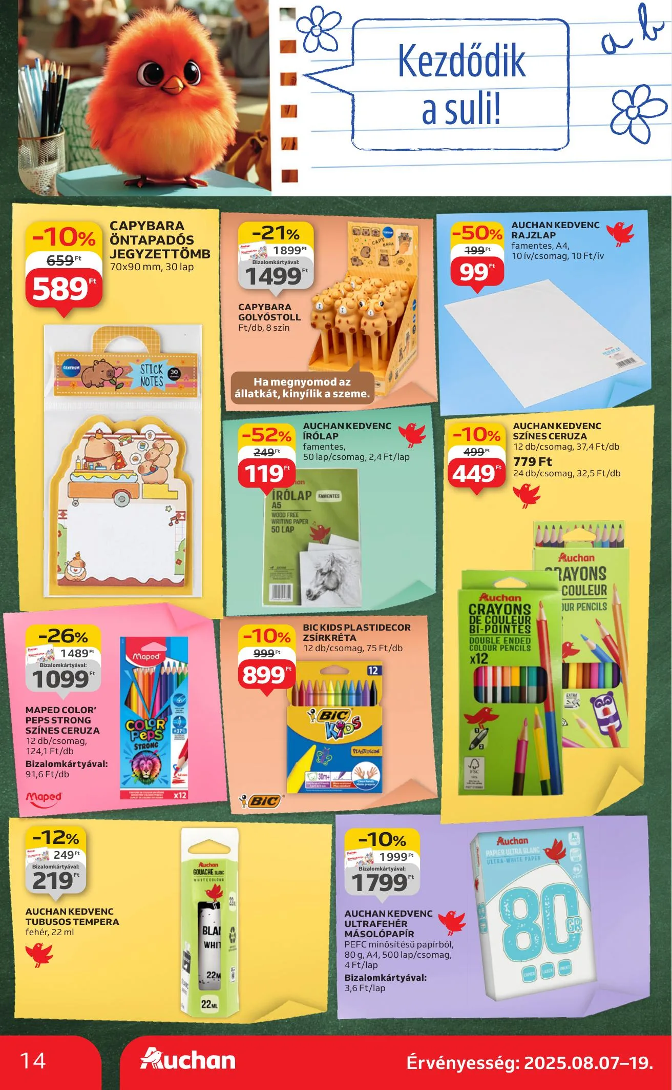 Auchan akciós újság Szupermarket 08.07–08.13 – 14. oldal