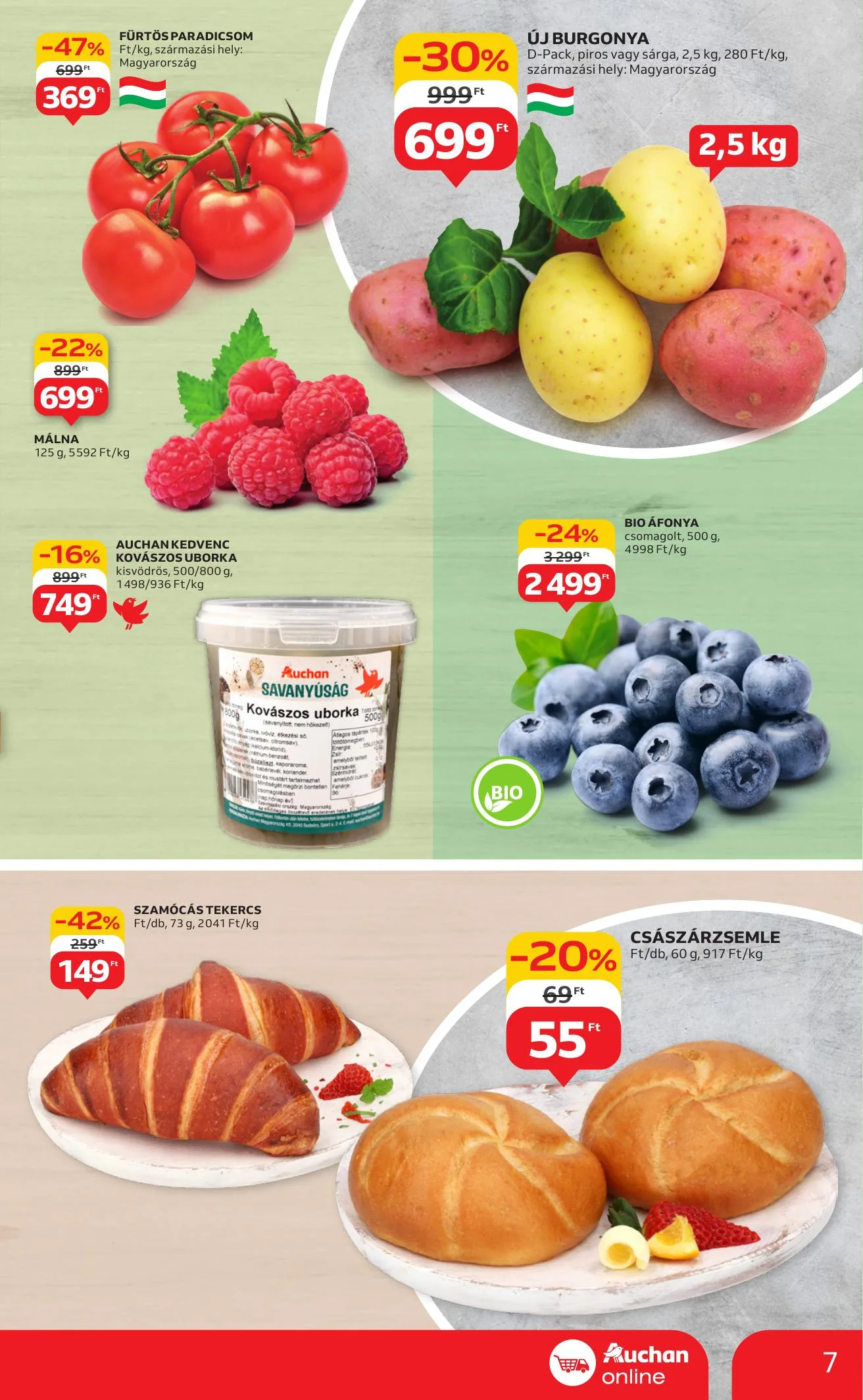 Auchan akciós újság Szupermarket 08.07–08.13 – 7. oldal