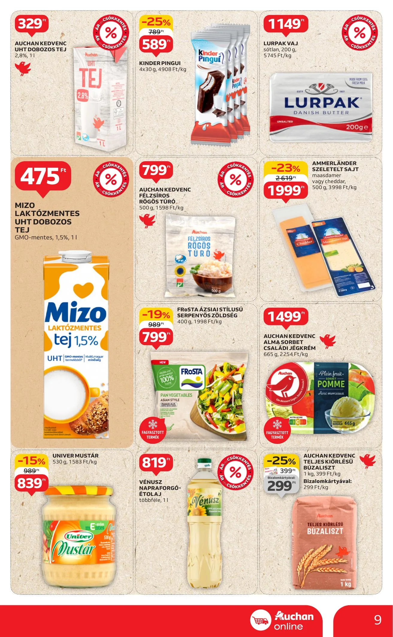 Auchan akciós újság Szupermarket 08.07–08.13 – 9. oldal