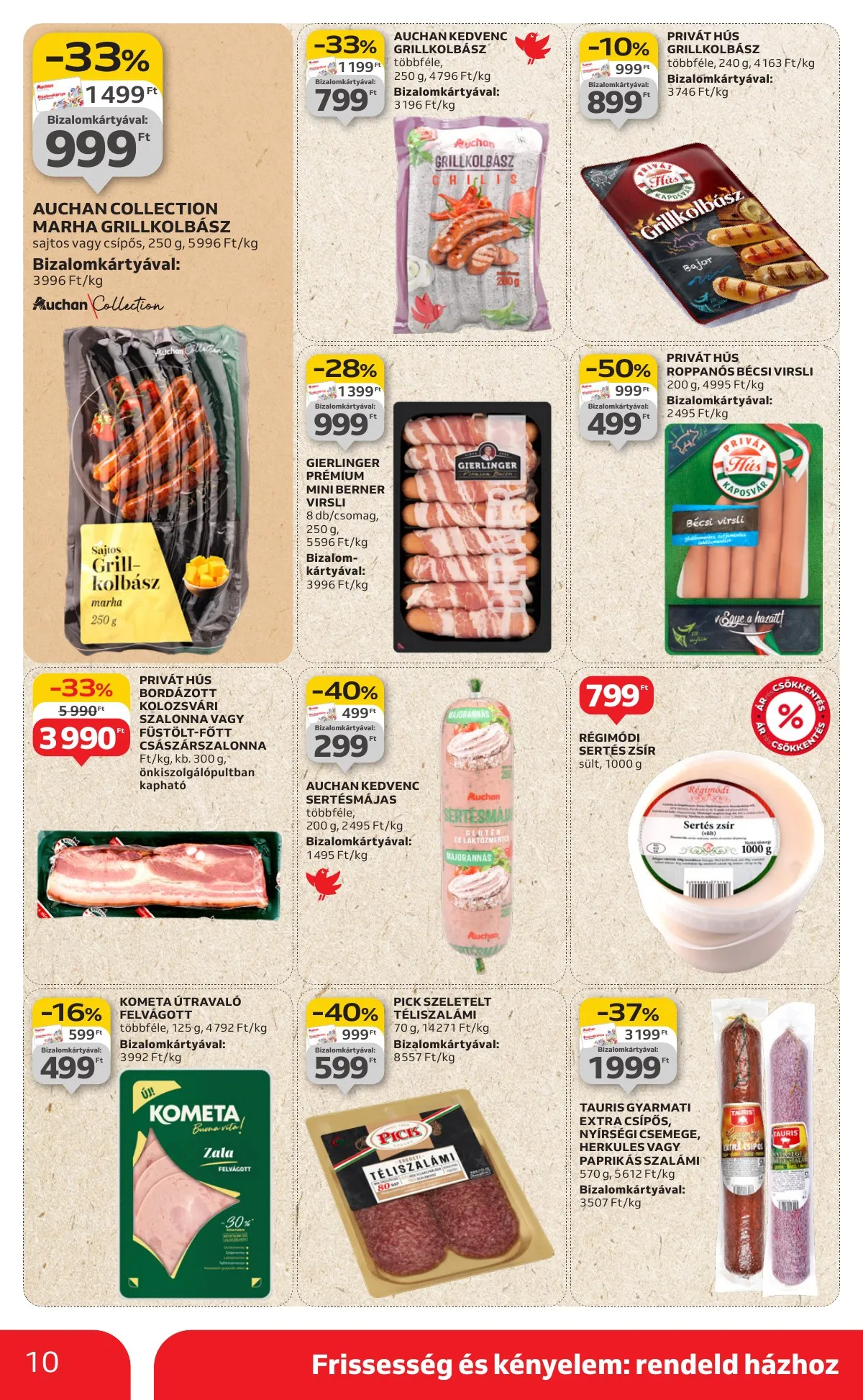 Auchan akciós újság Szupermarket 08.14–08.19 – 10. oldal
