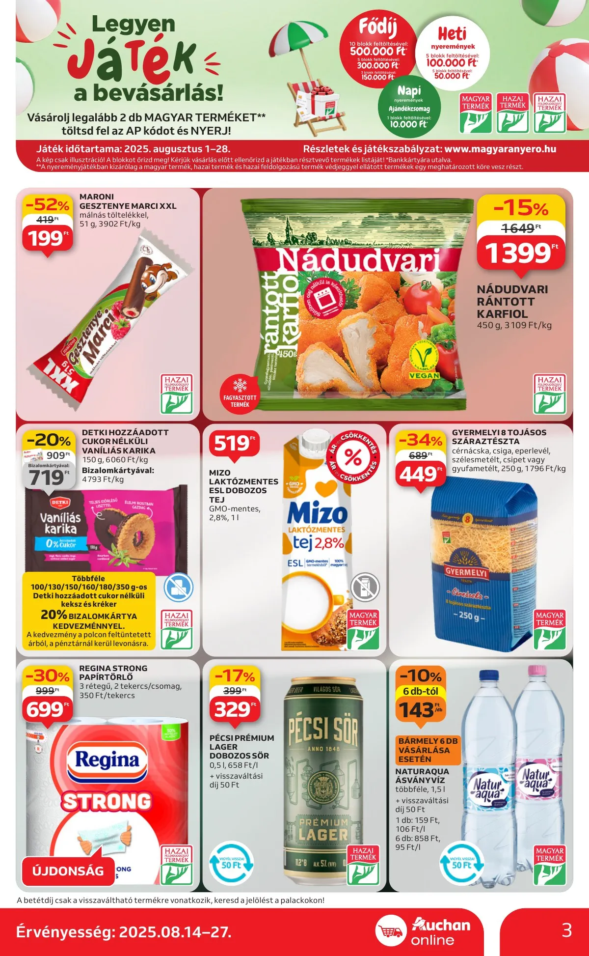 Auchan akciós újság Szupermarket 08.14–08.19 – 3. oldal