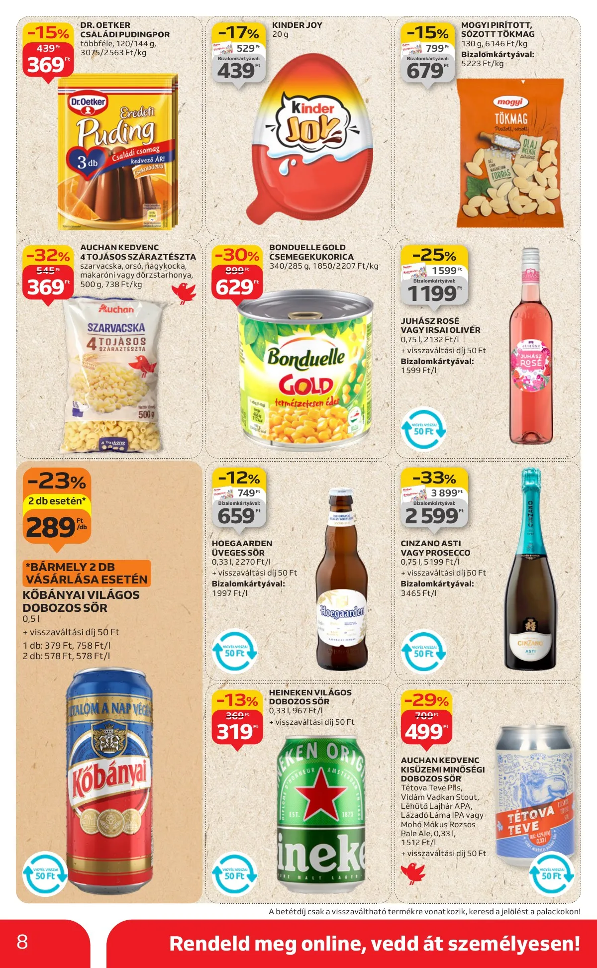Auchan akciós újság Szupermarket 08.21–08.27 – 8. oldal