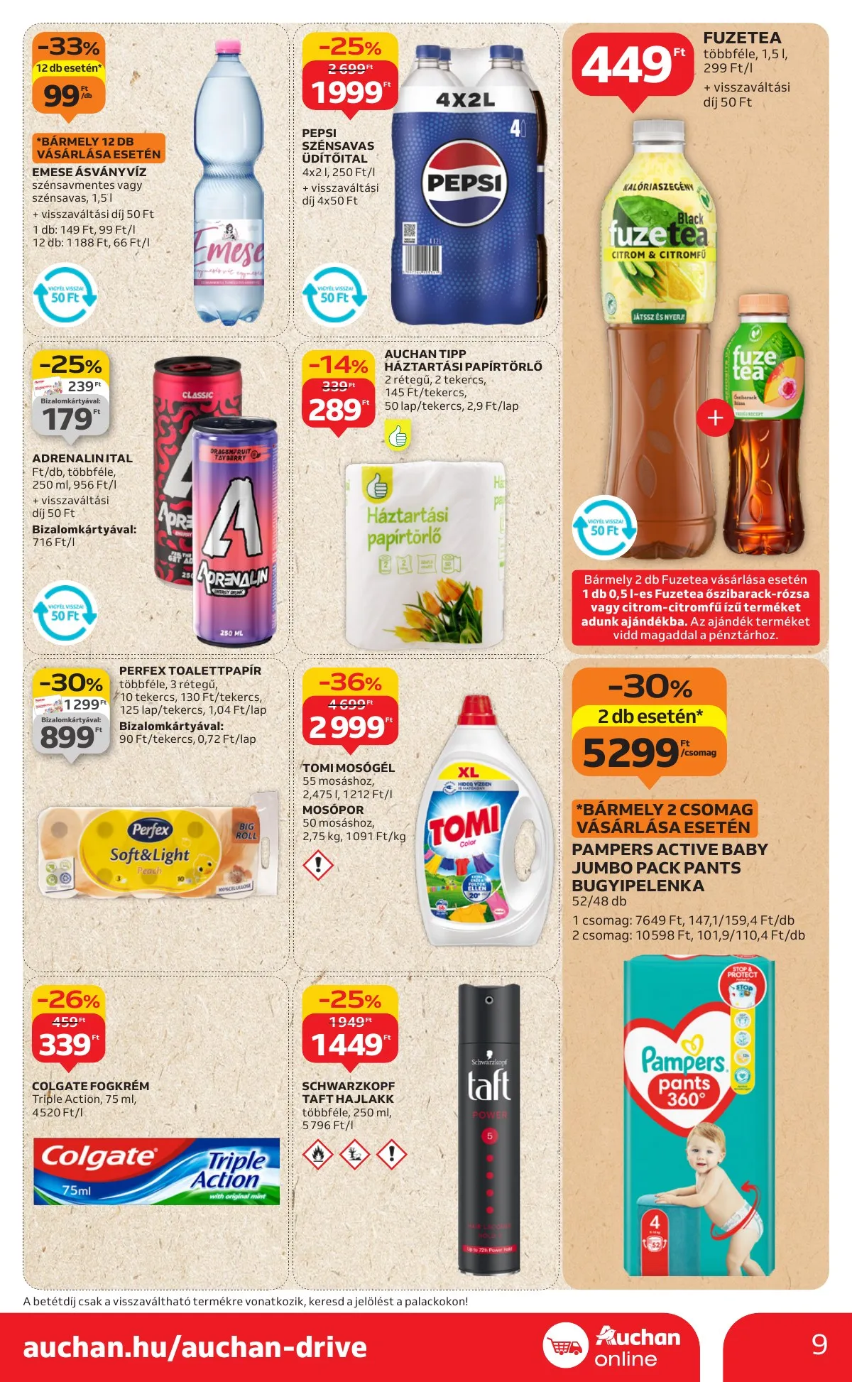 Auchan akciós újság Szupermarket 08.21–08.27 – 9. oldal