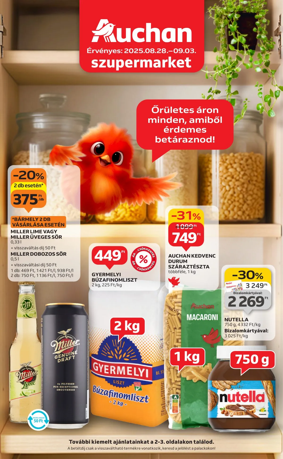 Auchan akciós újság Szupermarket 08.28–09.03