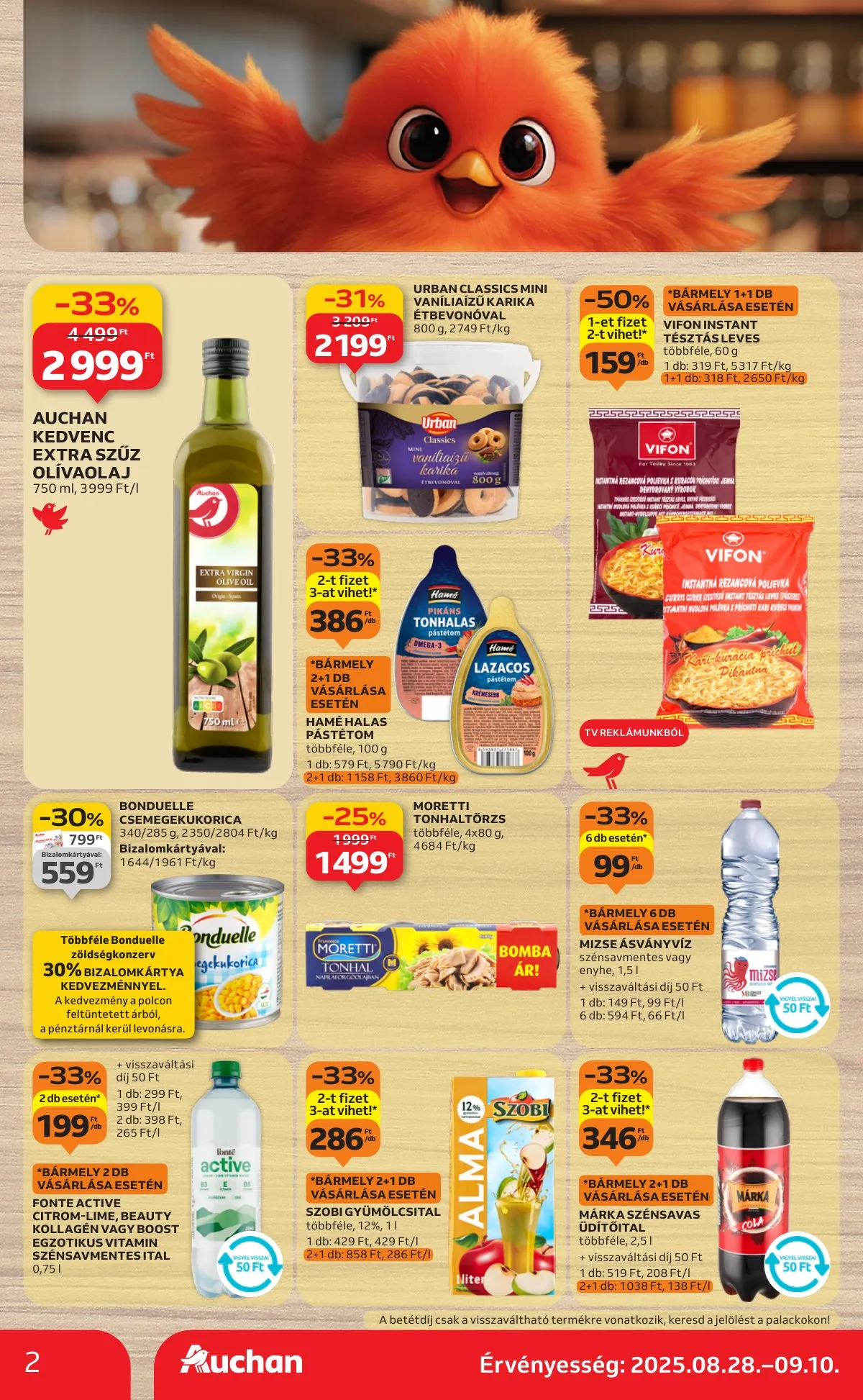 Auchan akciós újság Szupermarket 08.28–09.03 – 2. oldal