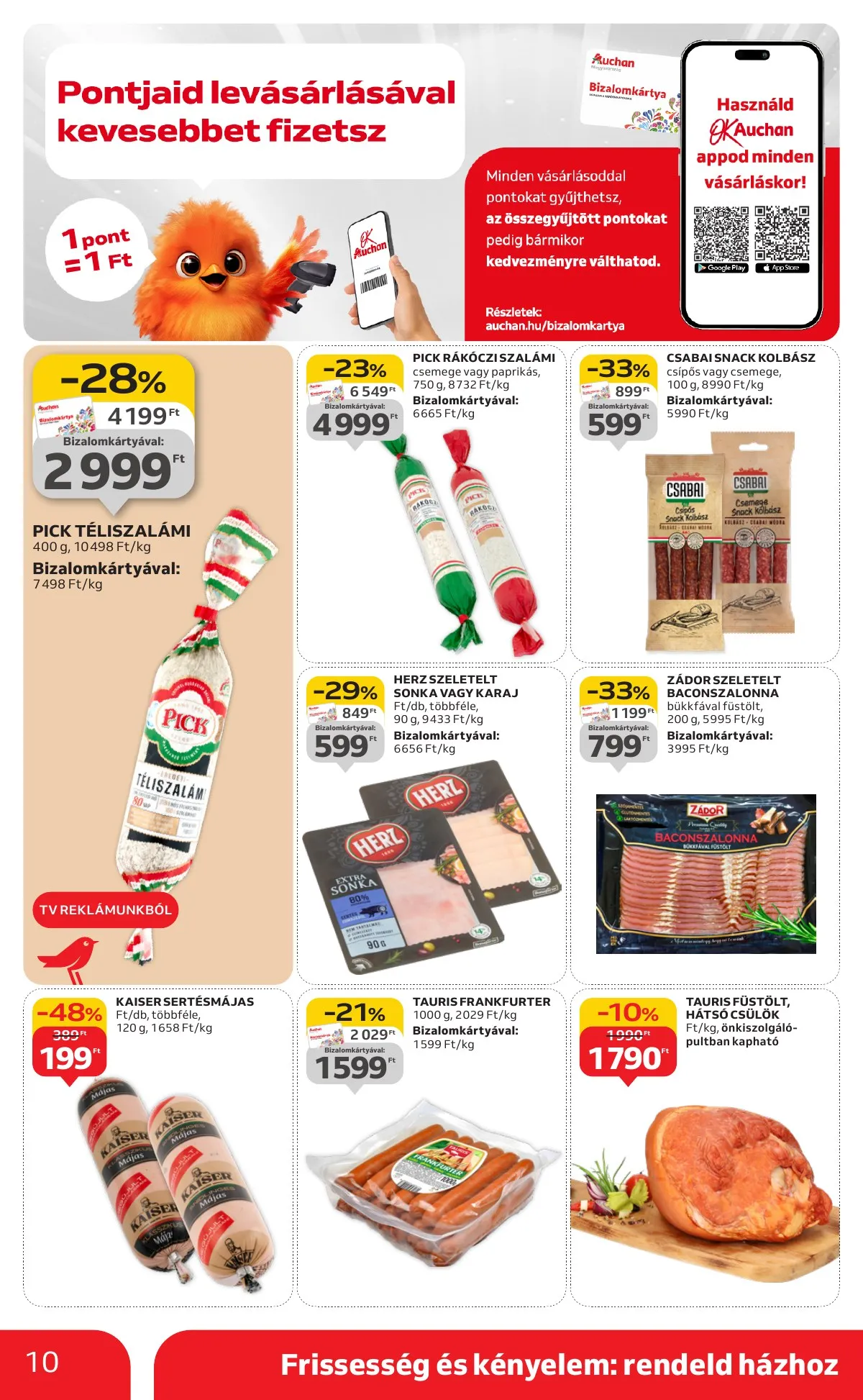 Auchan akciós újság Szupermarket 09.04–09.10 – 10. oldal