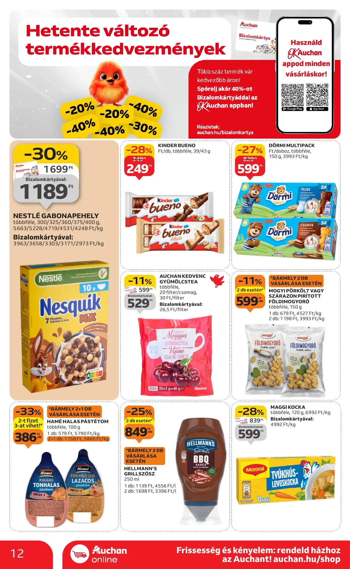 Auchan akciós újság Szupermarket 09.04–09.10 – 12. oldal