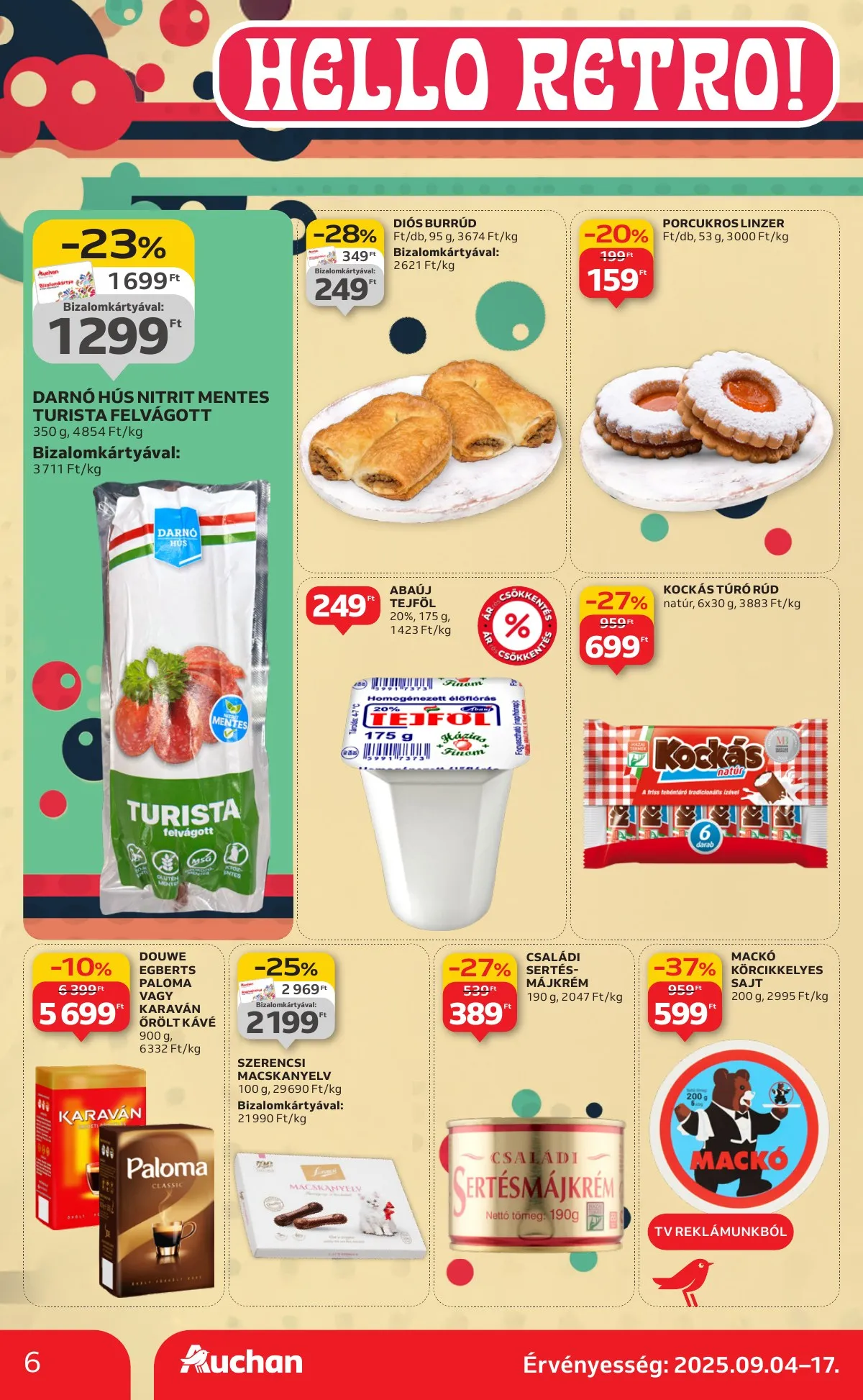 Auchan akciós újság Szupermarket 09.04–09.10 – 6. oldal