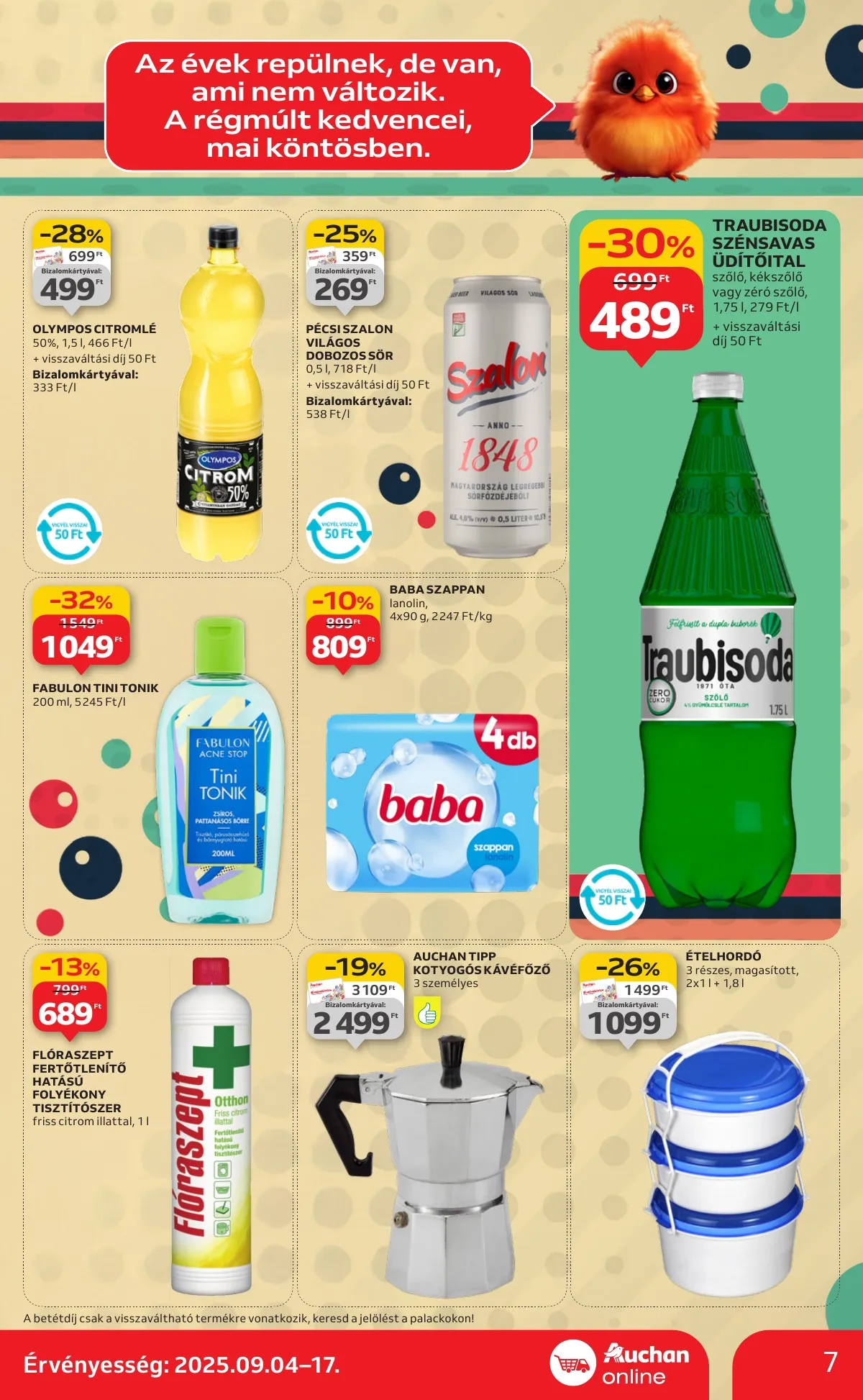 Auchan akciós újság Szupermarket 09.04–09.10 – 7. oldal