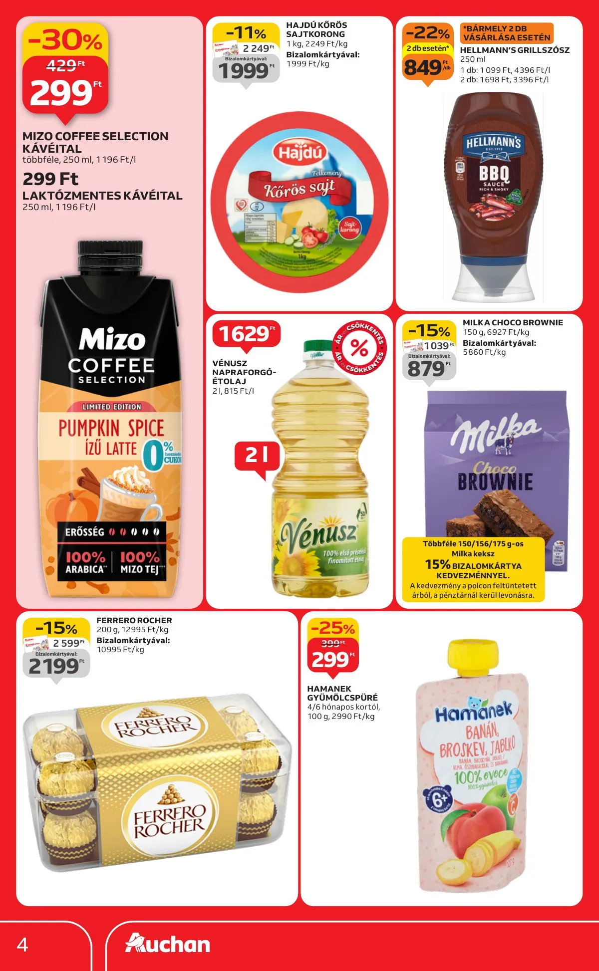 Auchan akciós újság Szupermarket 09.18–09.24 – 4. oldal