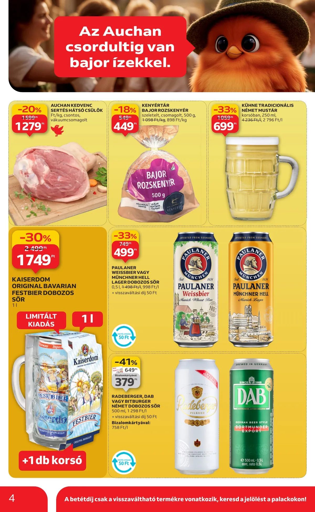 Auchan akciós újság Szupermarket 09.25–10.01 – 4. oldal