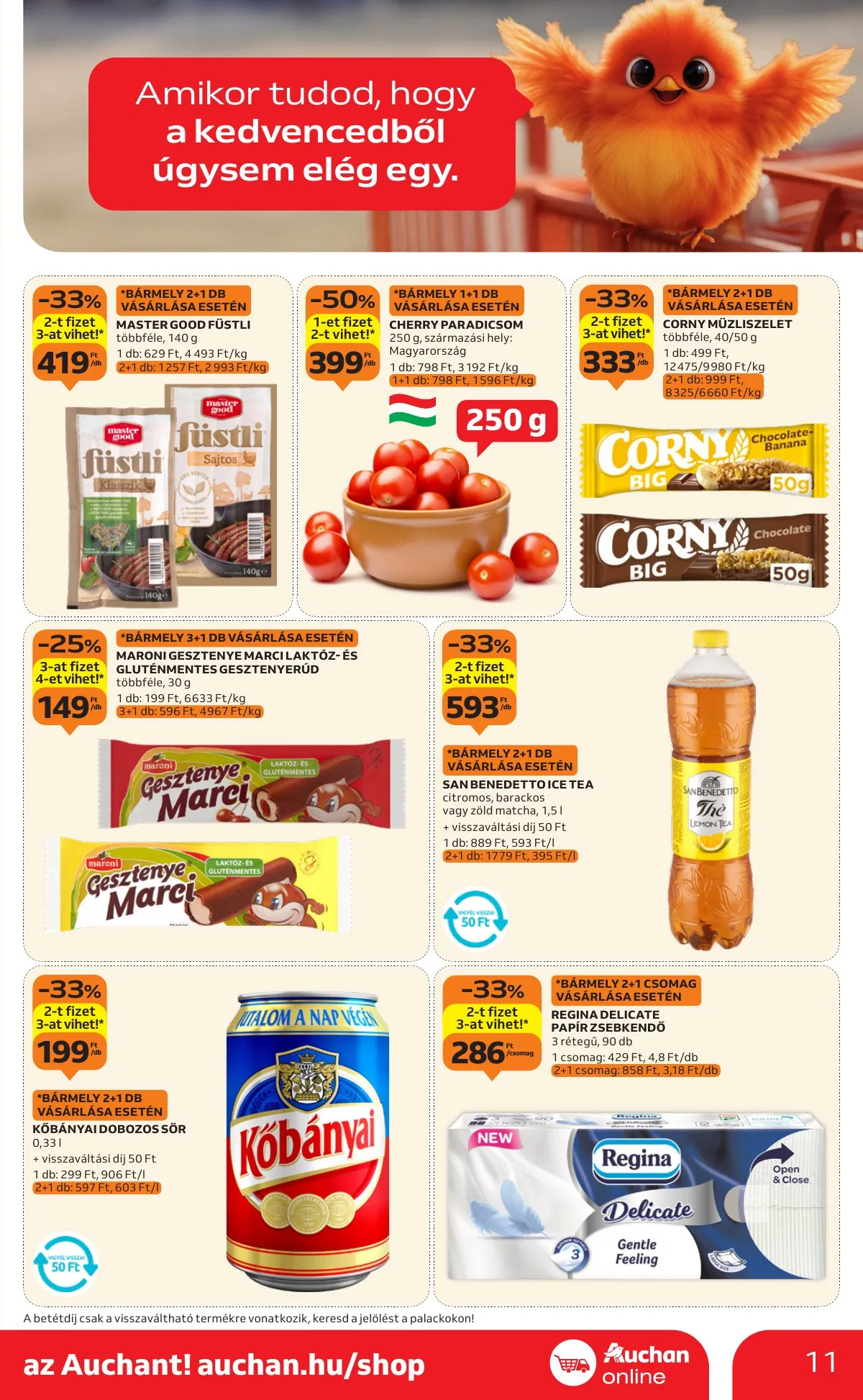 Auchan akciós újság Szupermarket 10.02–10.08 – 11. oldal