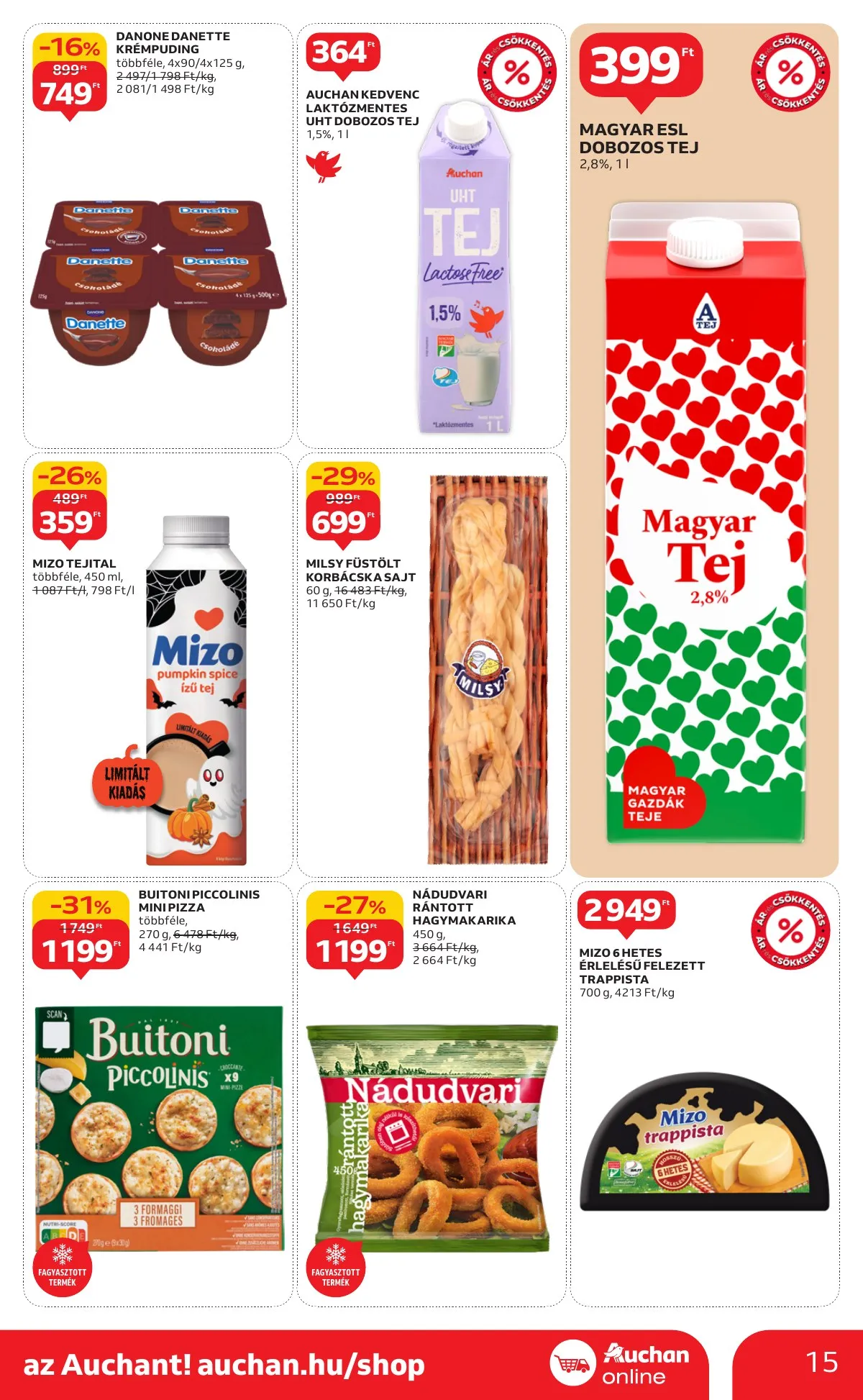 Auchan akciós újság Szupermarket 10.02–10.08 – 15. oldal
