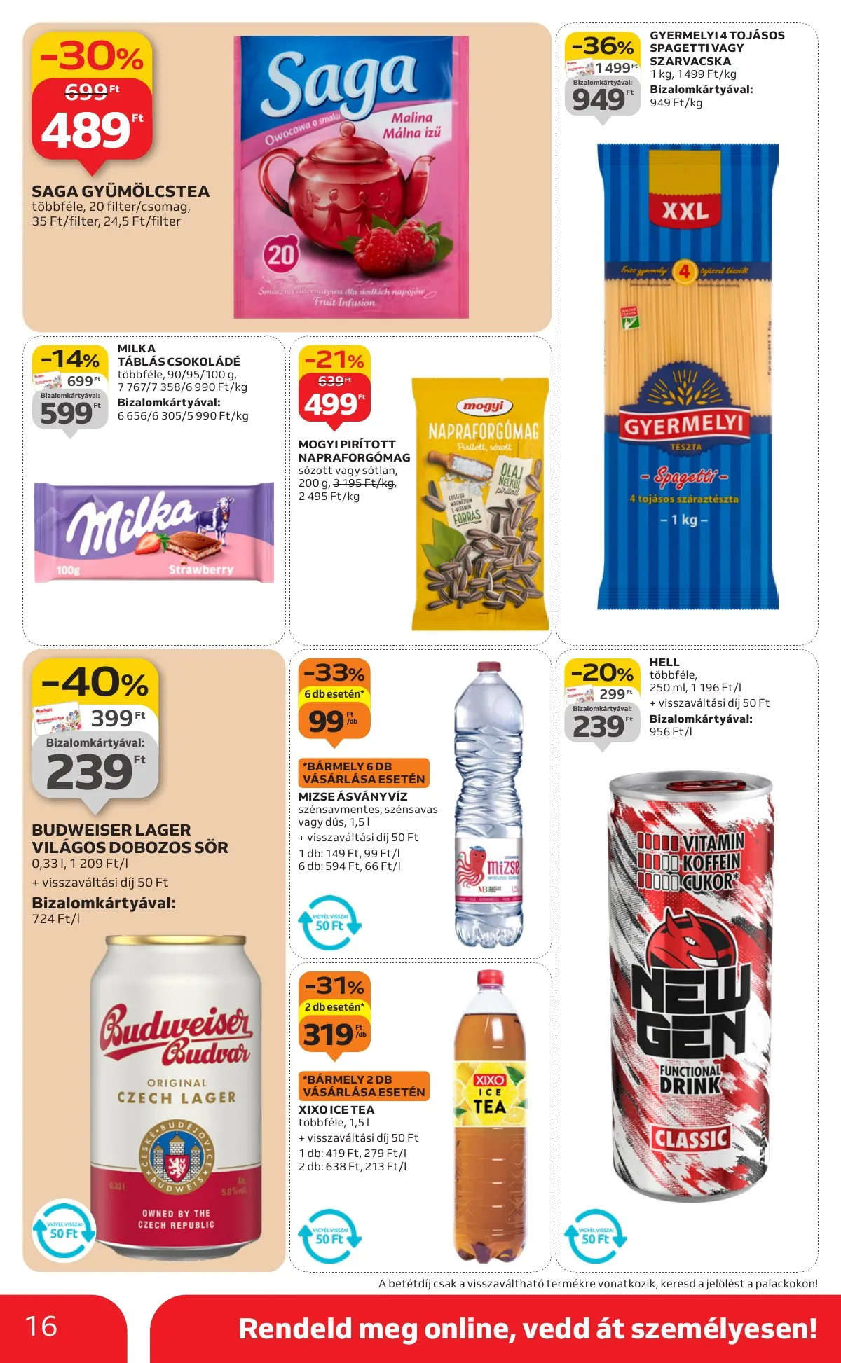 Auchan akciós újság Szupermarket 10.02–10.08 – 16. oldal