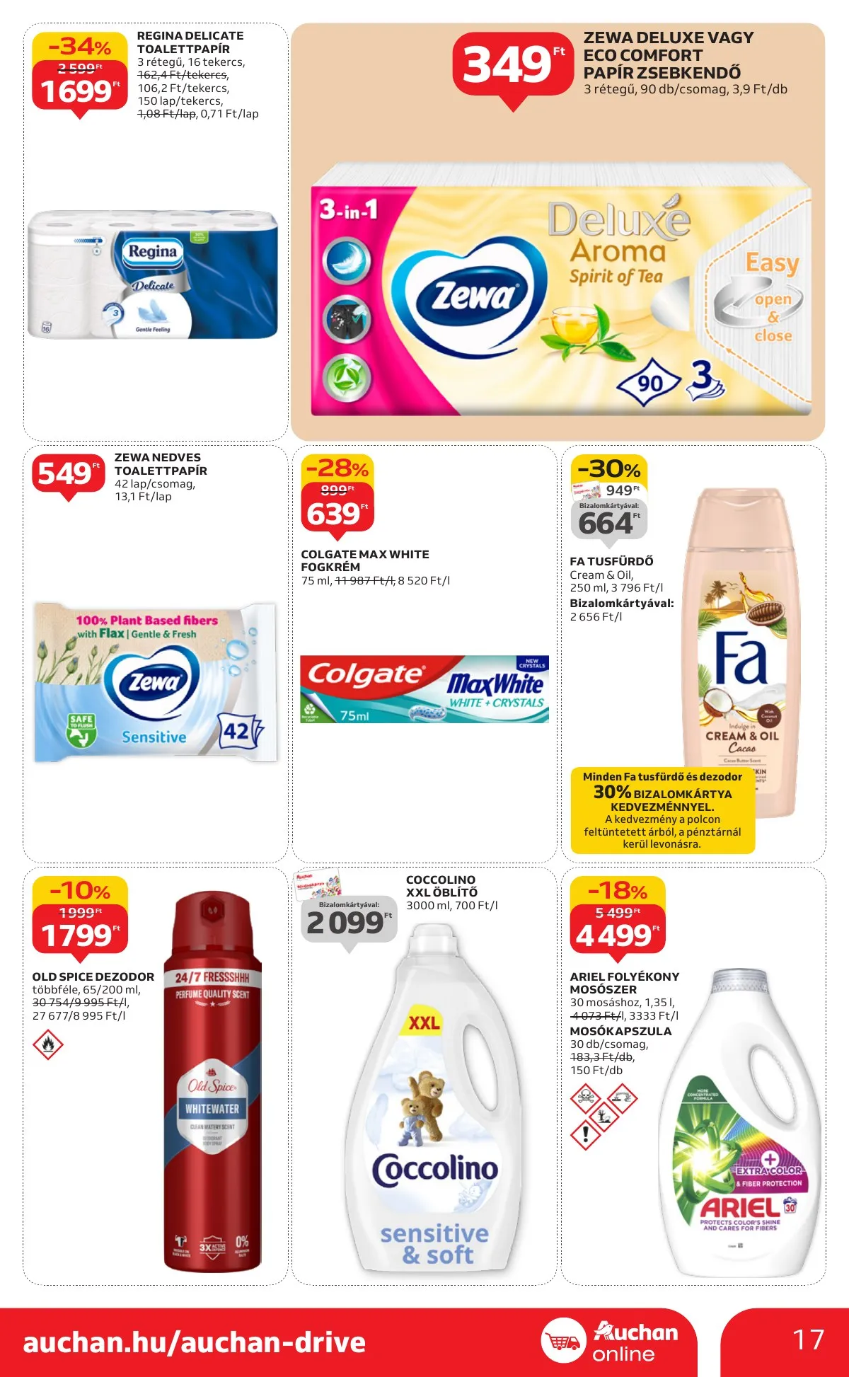 Auchan akciós újság Szupermarket 10.02–10.08 – 17. oldal