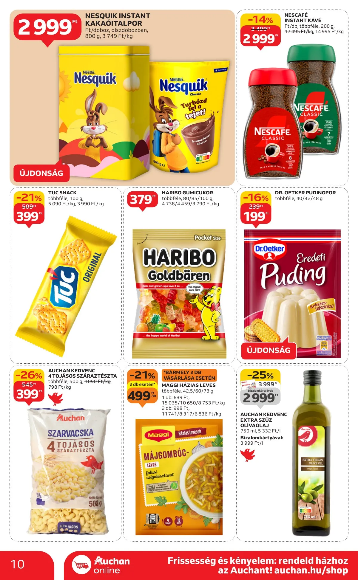 Auchan akciós újság Szupermarket 10.09–10.15 – 10. oldal
